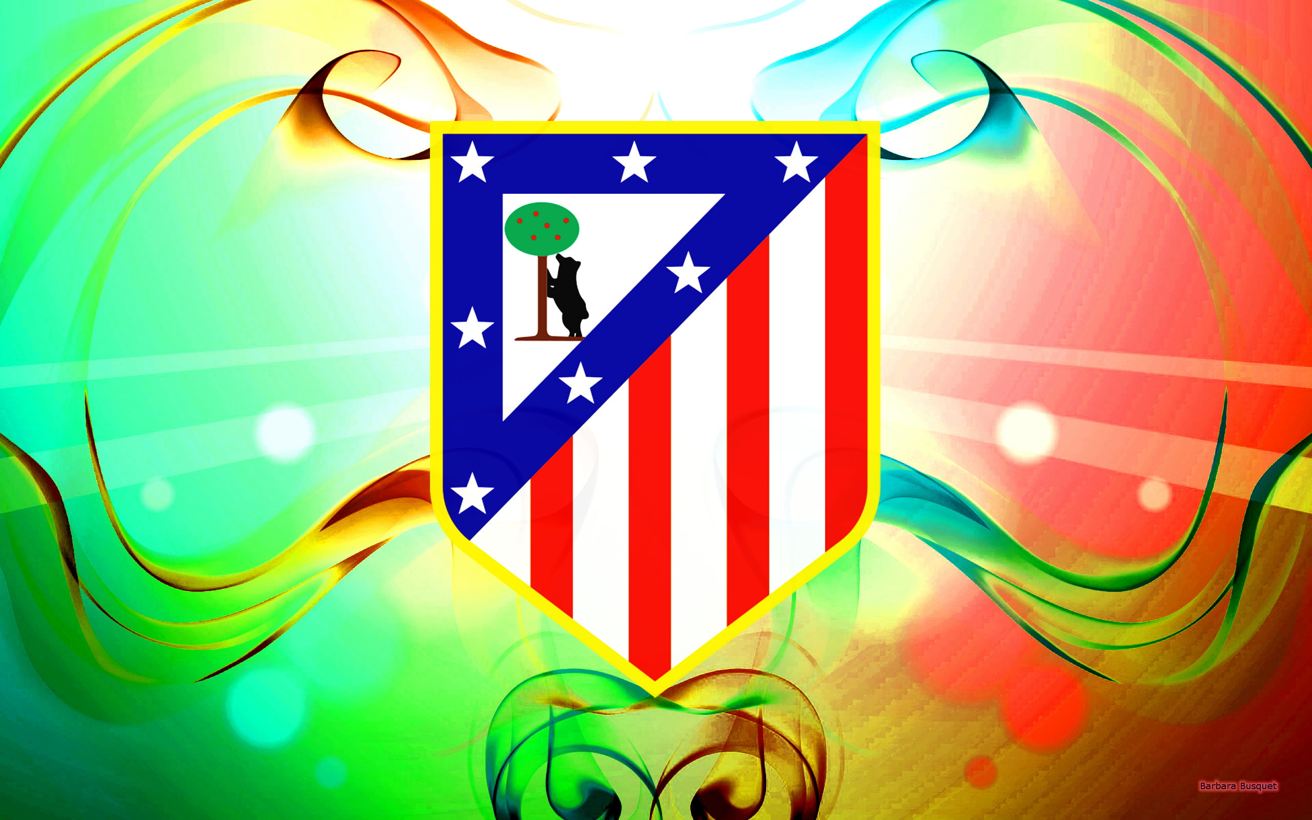 Free download HD wallpaper Sports Atlético Madrid Emblem Logo