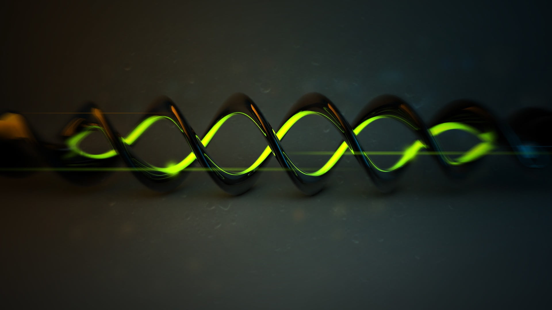 abstract, digital art, spiral, DNA, 3D, CGI, simple background