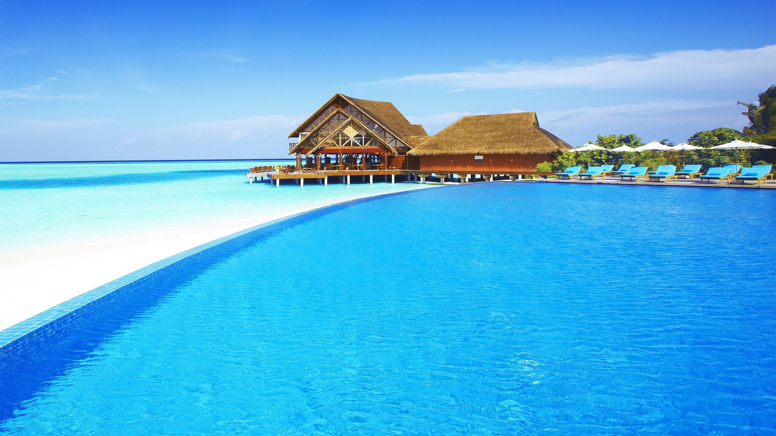 Beach, 2560x1440, maldives, nice, Beautiful, hd, ultra hd