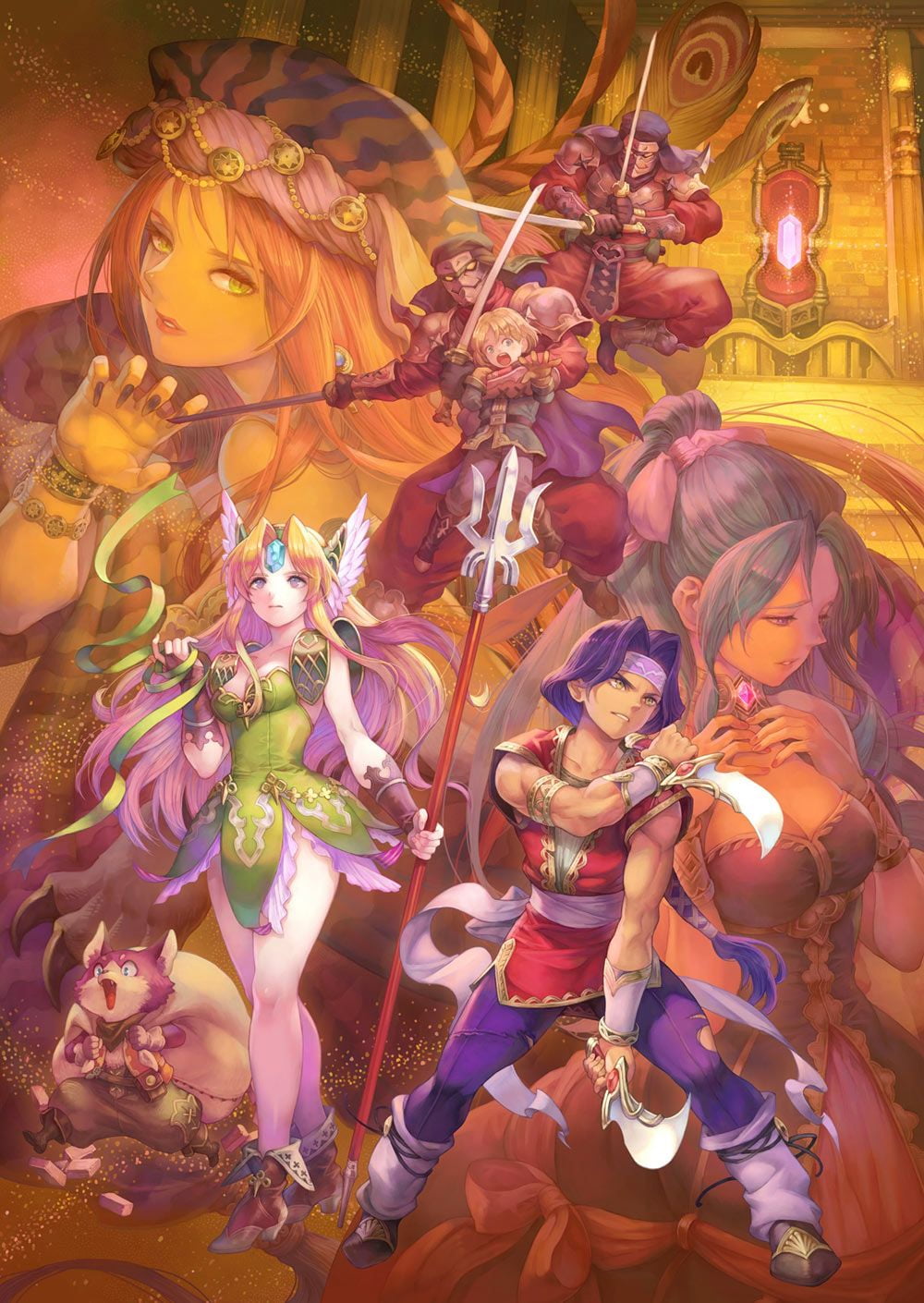 Trials of Mana, artwork, video game characters