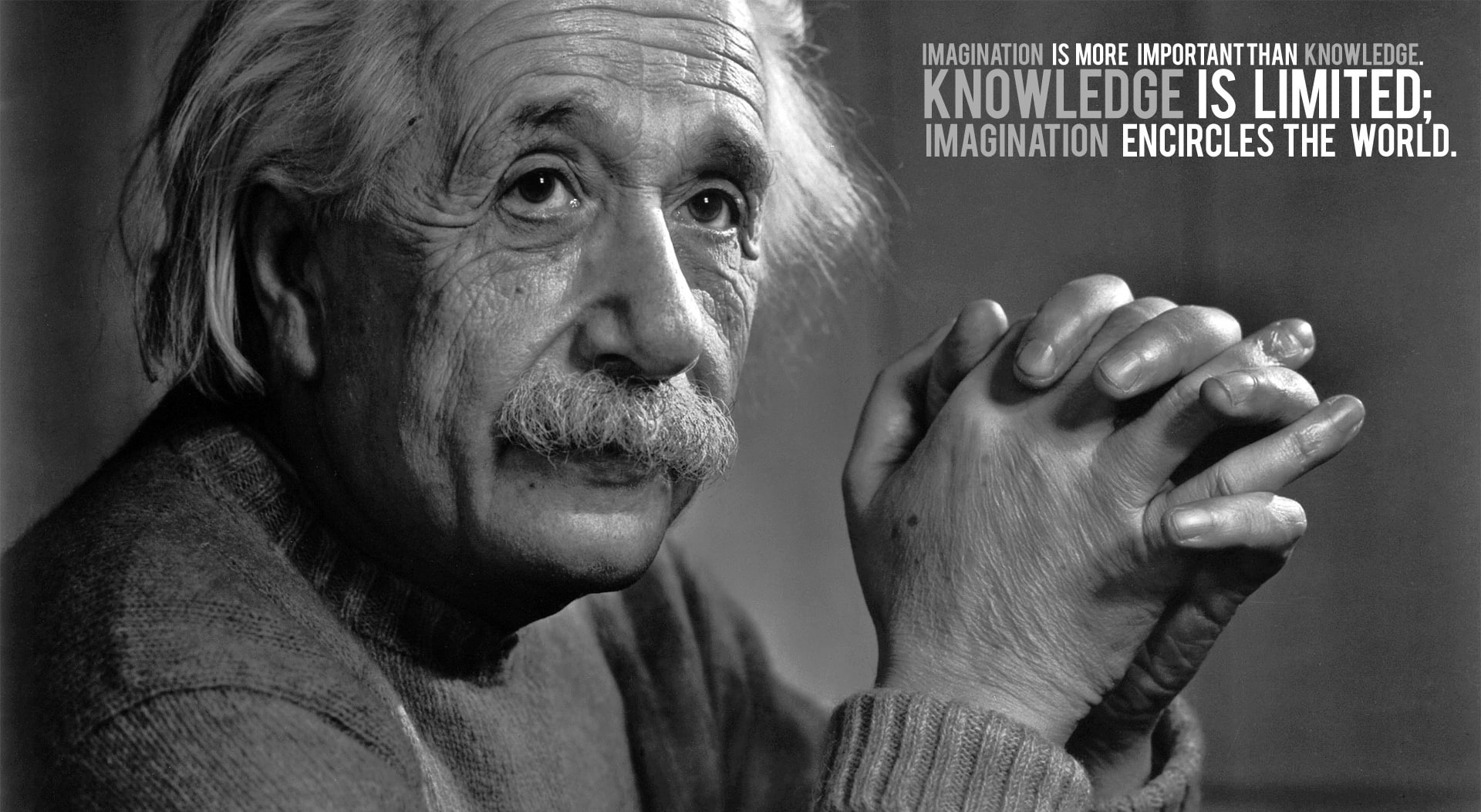 Albert Einstein Black And White, grayscale Albert Einstein quote wallpaper