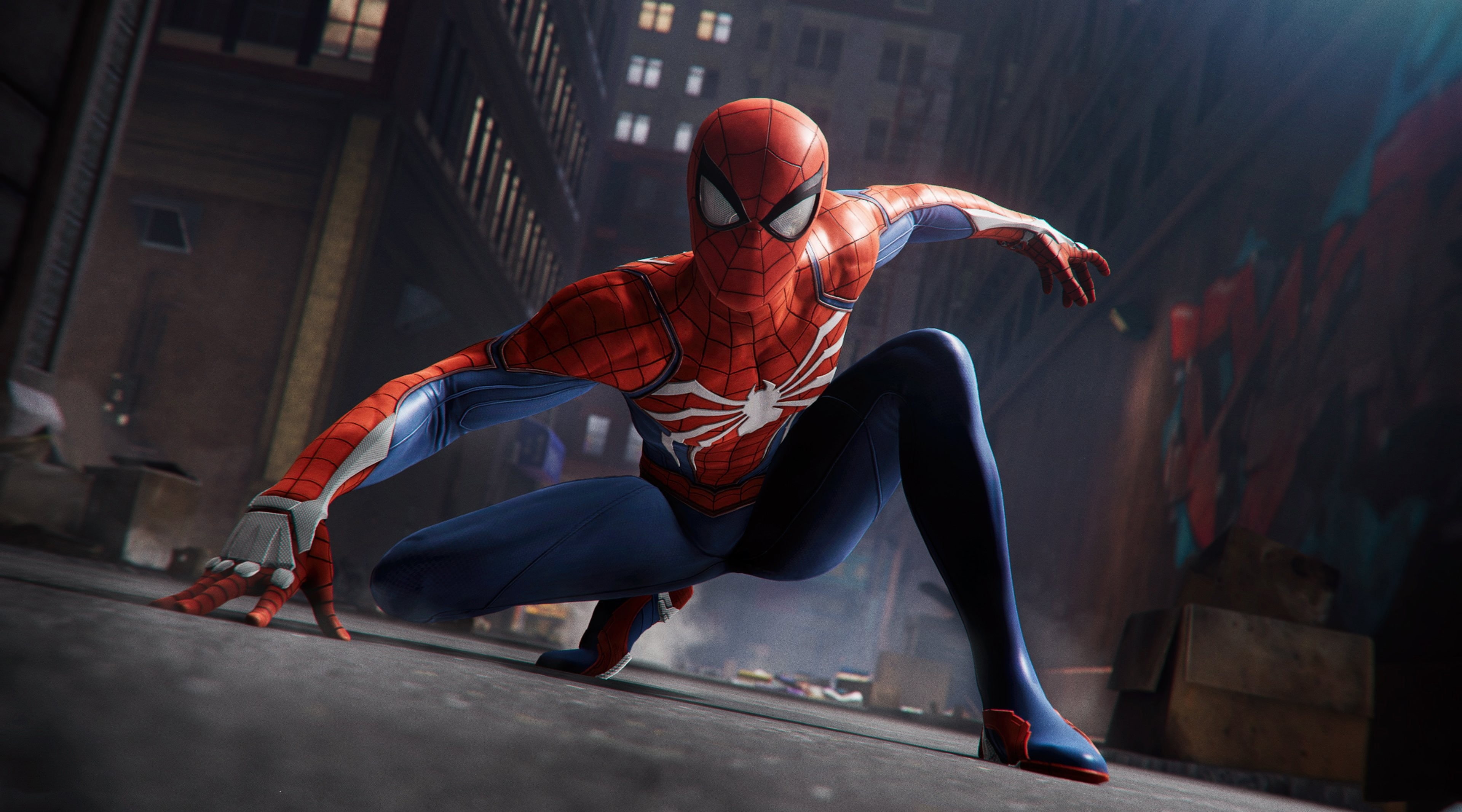 Spider Man 2018 game, Marvel Spider-Man digital wallpaper, Games