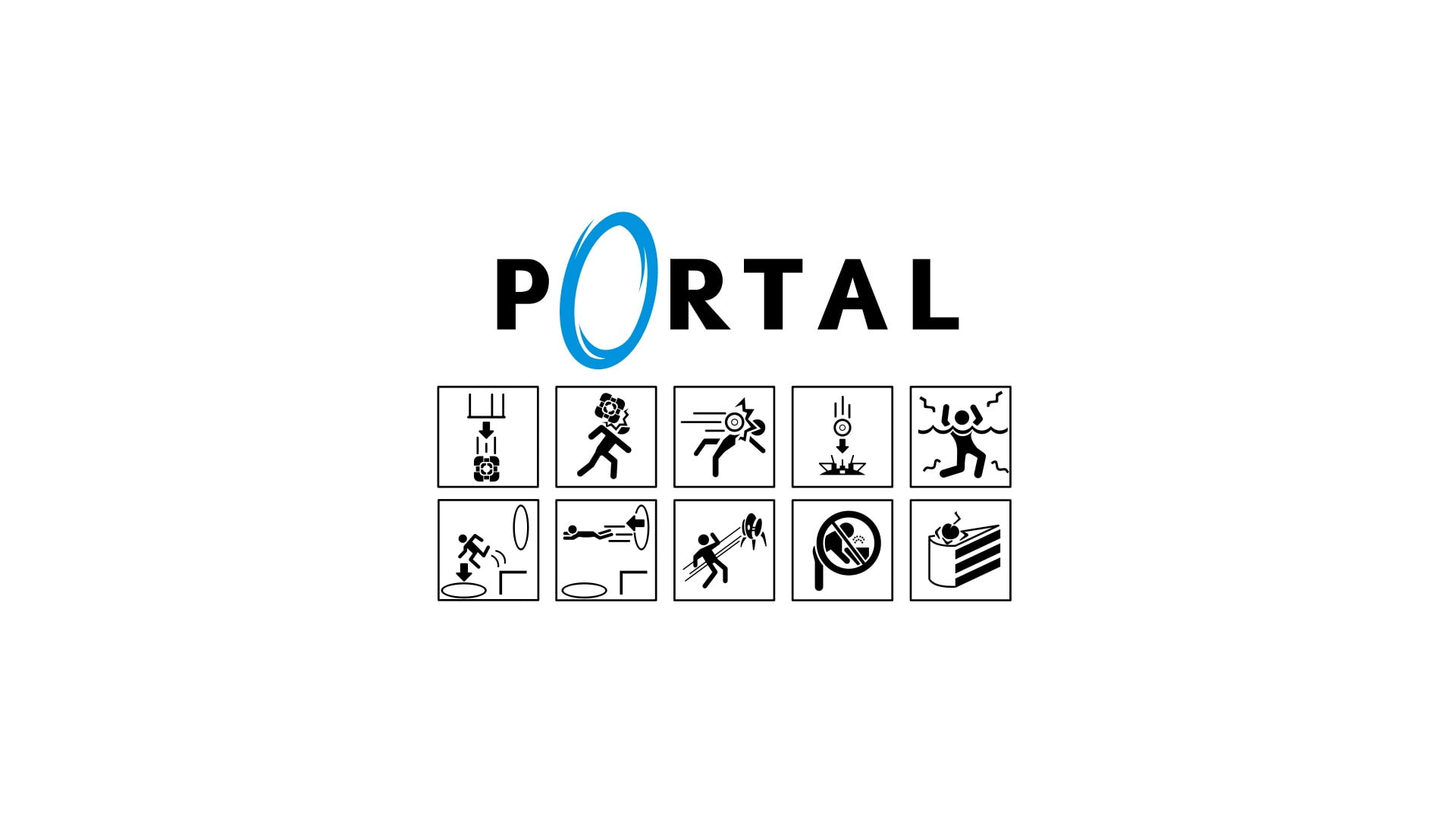 Portal (game), video games, communication, studio shot, text
