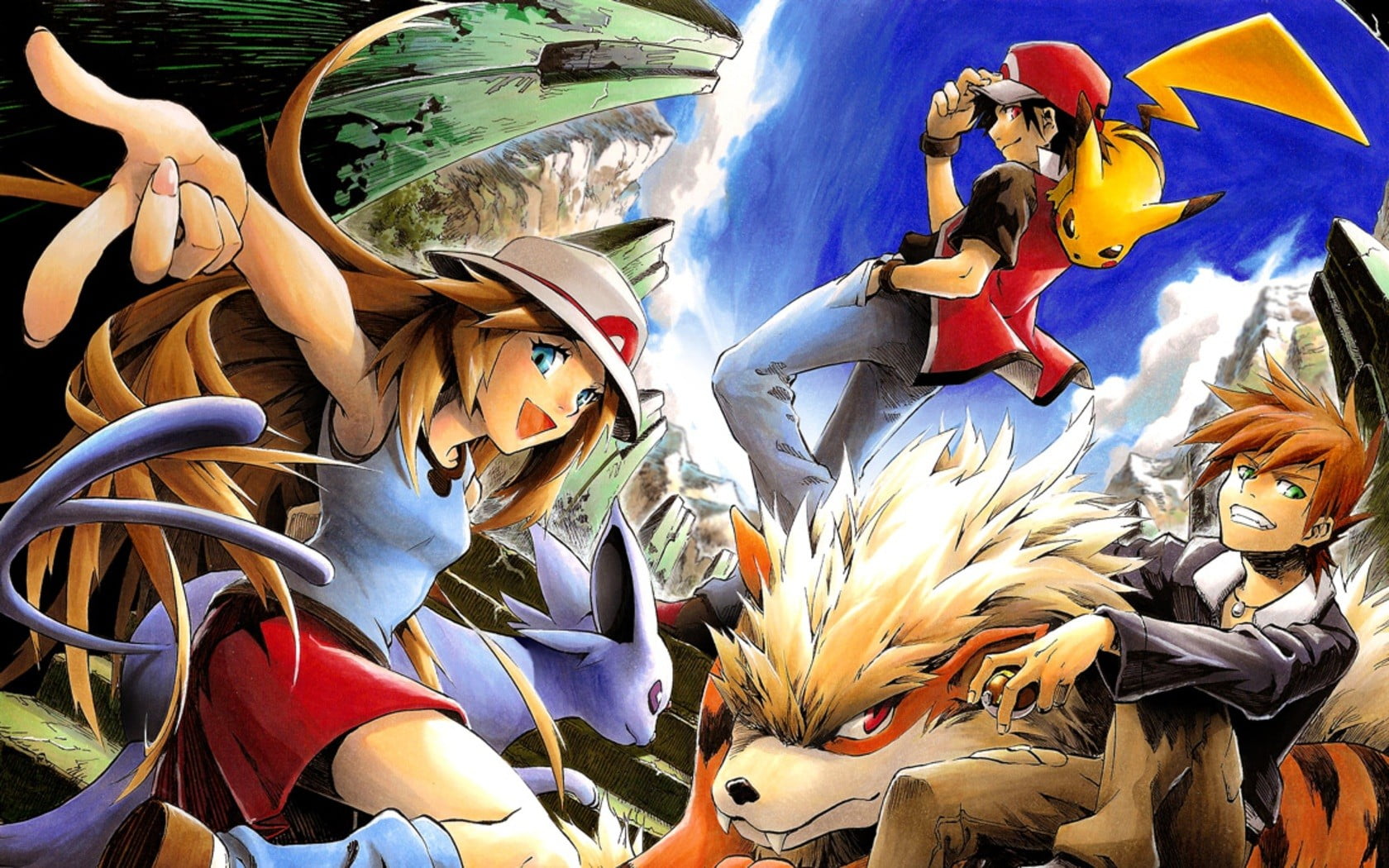 Pokemon poster, Pokémon, Pokémon trainers, Pikachu, anime girls