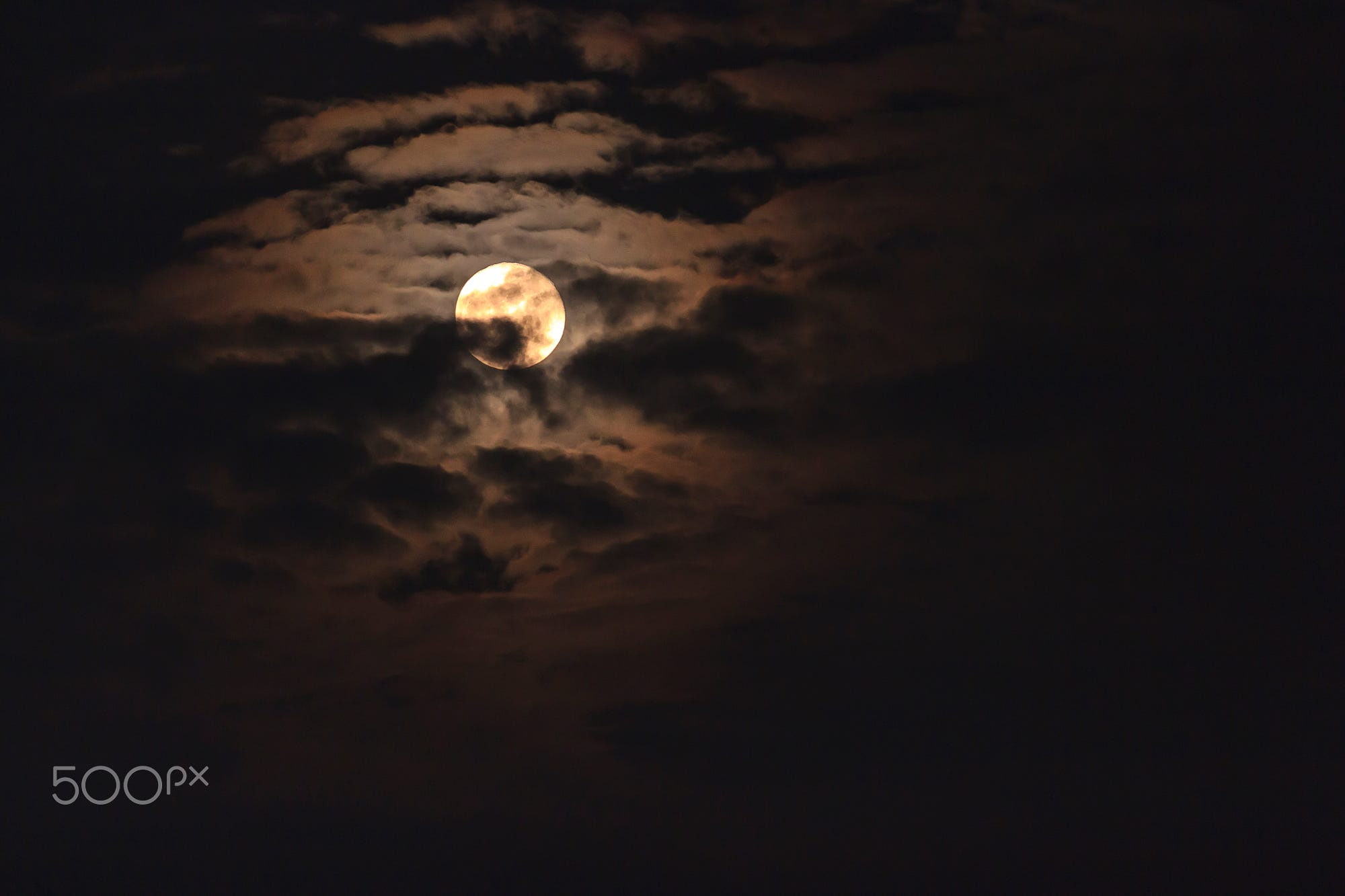 moon phases, clouds, night, nature