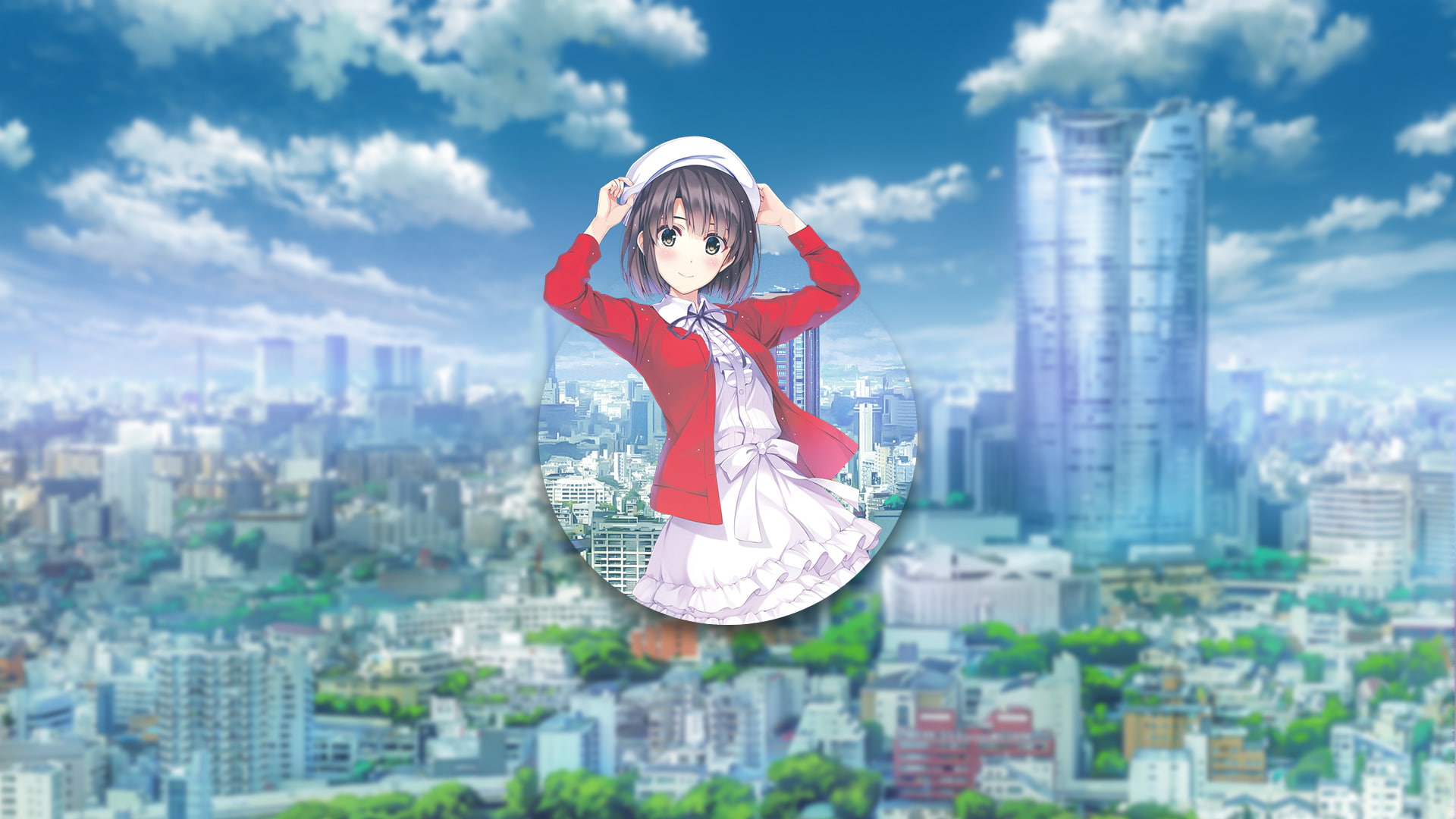 anime, nature, landscape, blurred, shapes, Saenai Heroine no Sodatekata