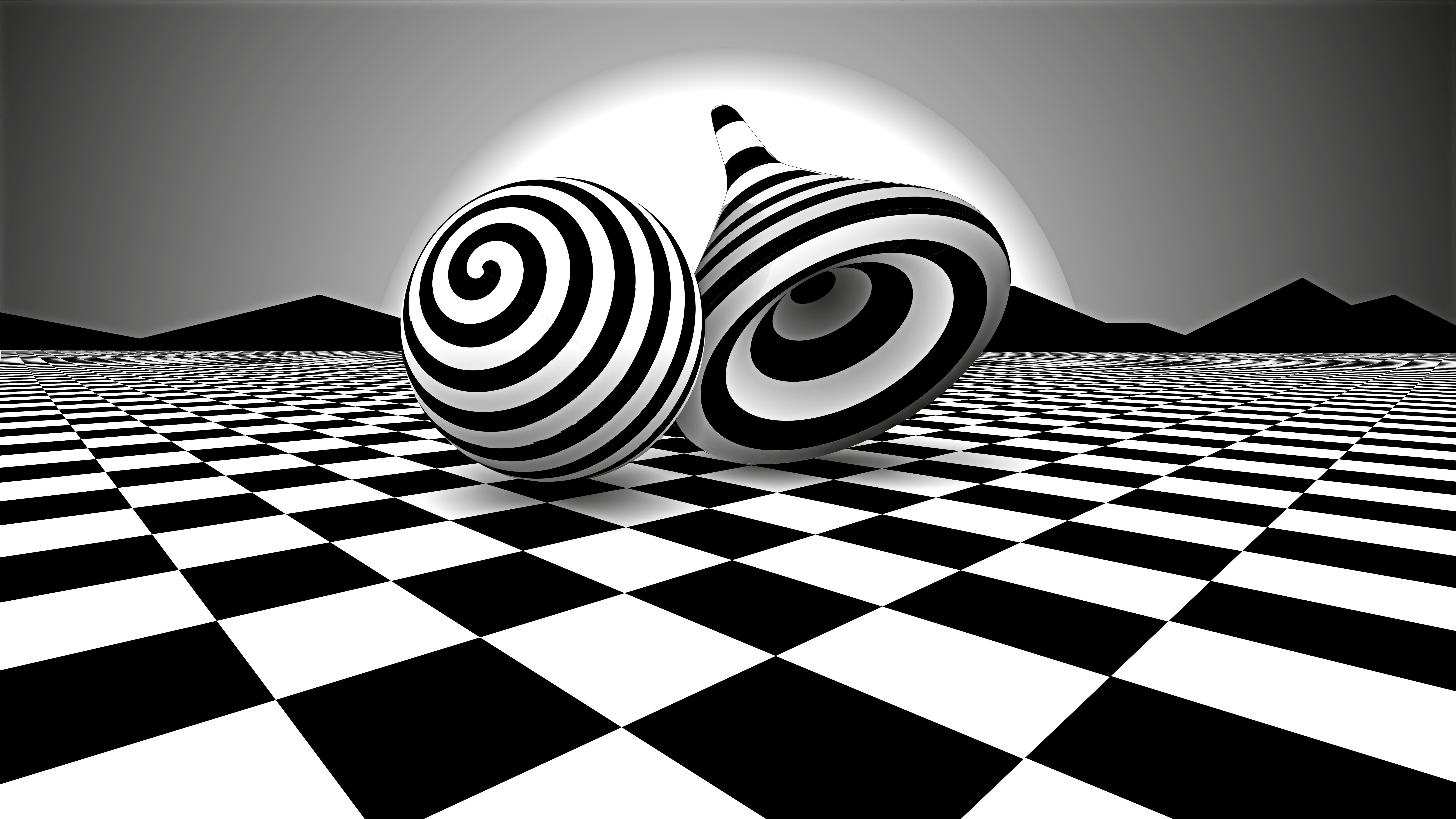 black and white, optical illusion, monochrome, design, graphics