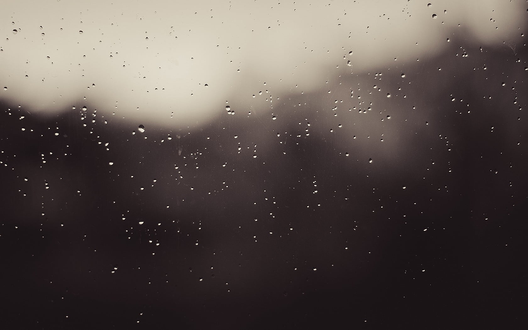 untitled, water drops, water on glass, sepia, wet, rain, no people