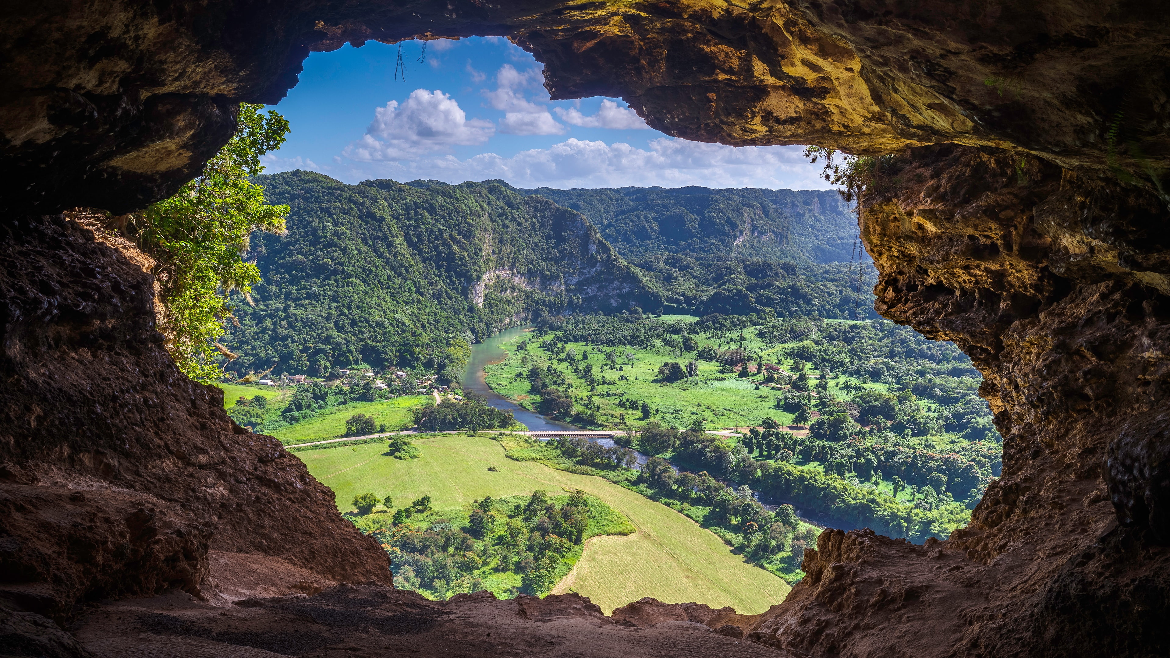 cueva ventana, puerto rico, crag, rock formation, cave, window cave