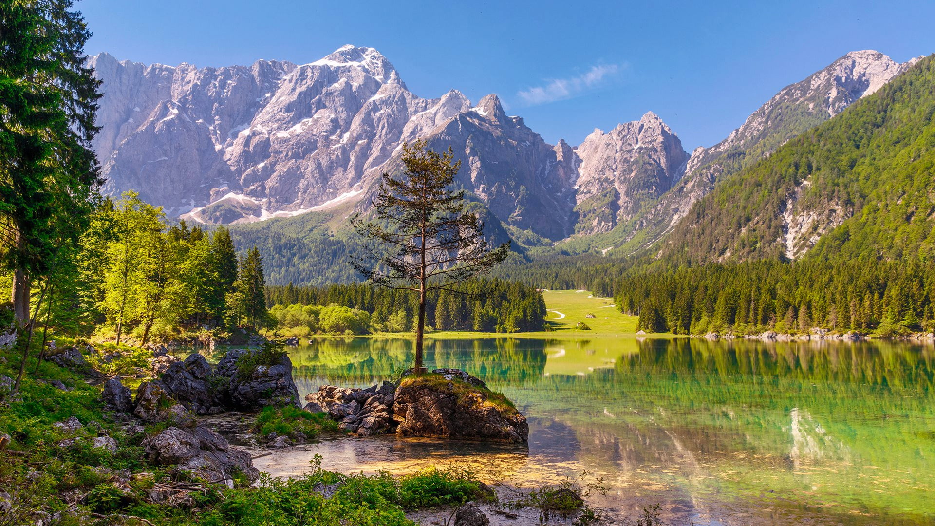 Free download | HD wallpaper: lake, lacs de fusine, fusine lake, fusine ...