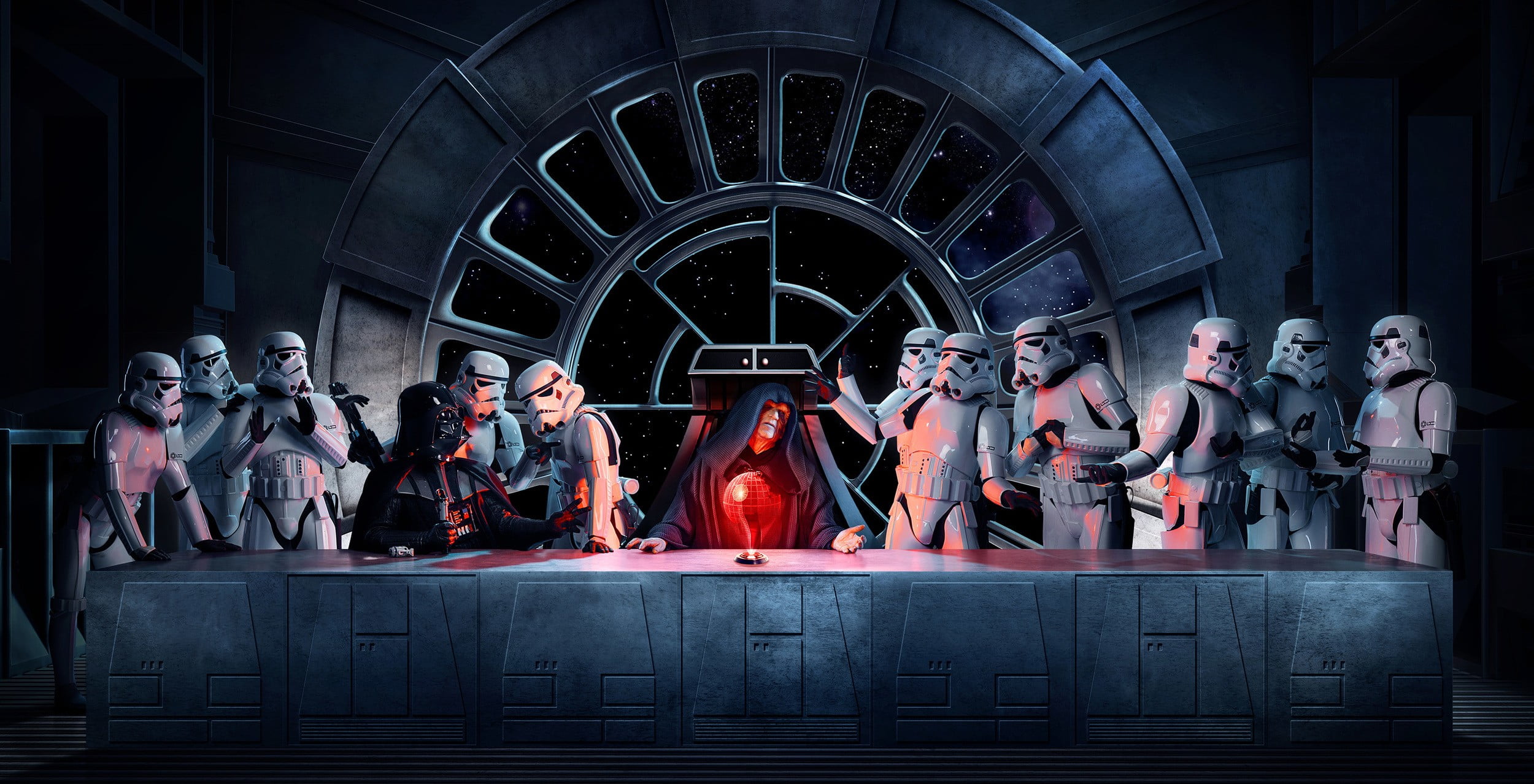 Star Wars wallpaper, Darth Vader, Emperor Palpatine, stormtrooper