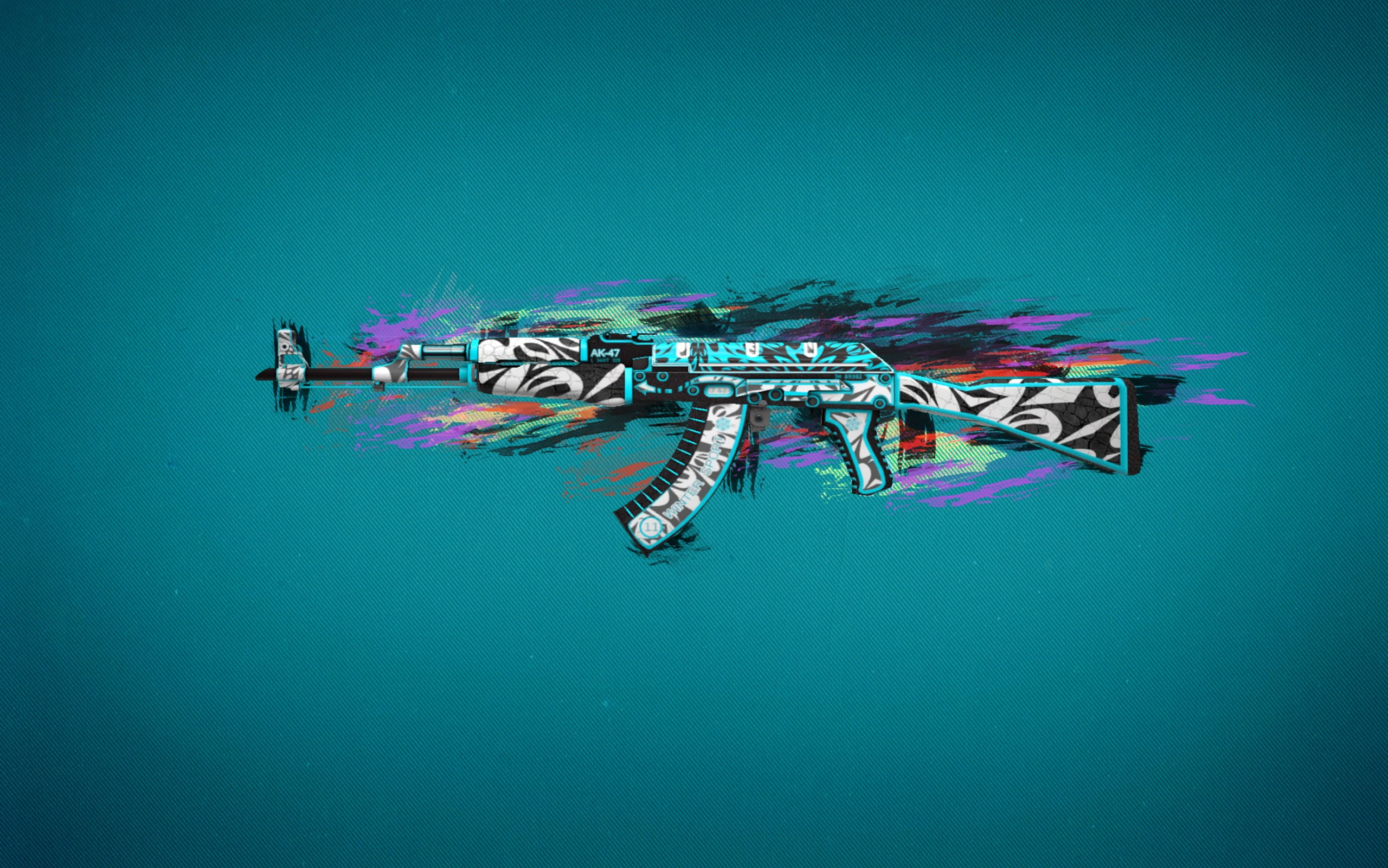 Counter-Strike: Global Offensive, Frontside  Misty, AKM, colorful