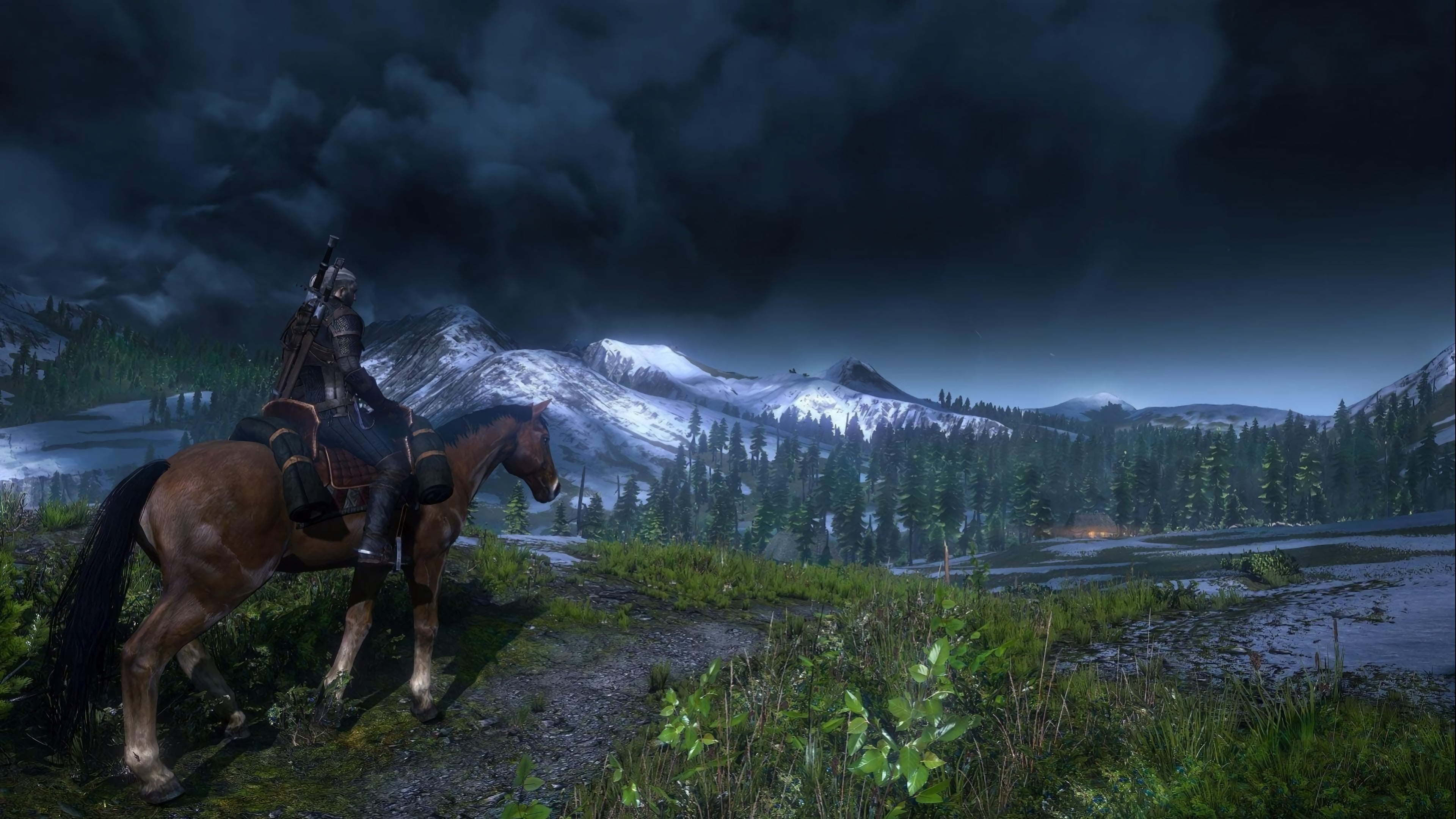 The Witcher 3: Wild Hunt, looking into the distance, mountain