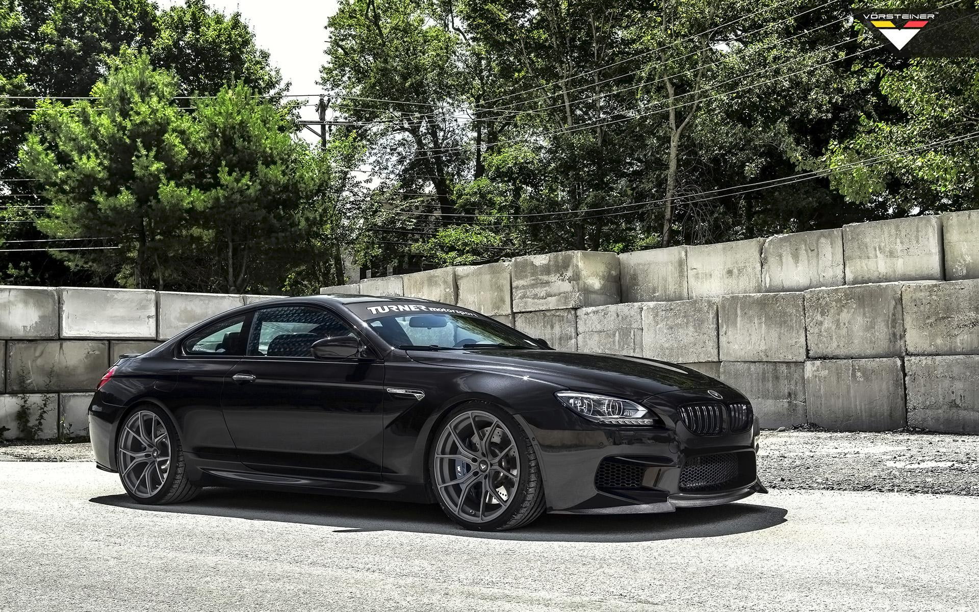 2014 Vorsteiner BMW M6 Black Sapphire, black coupe, cars