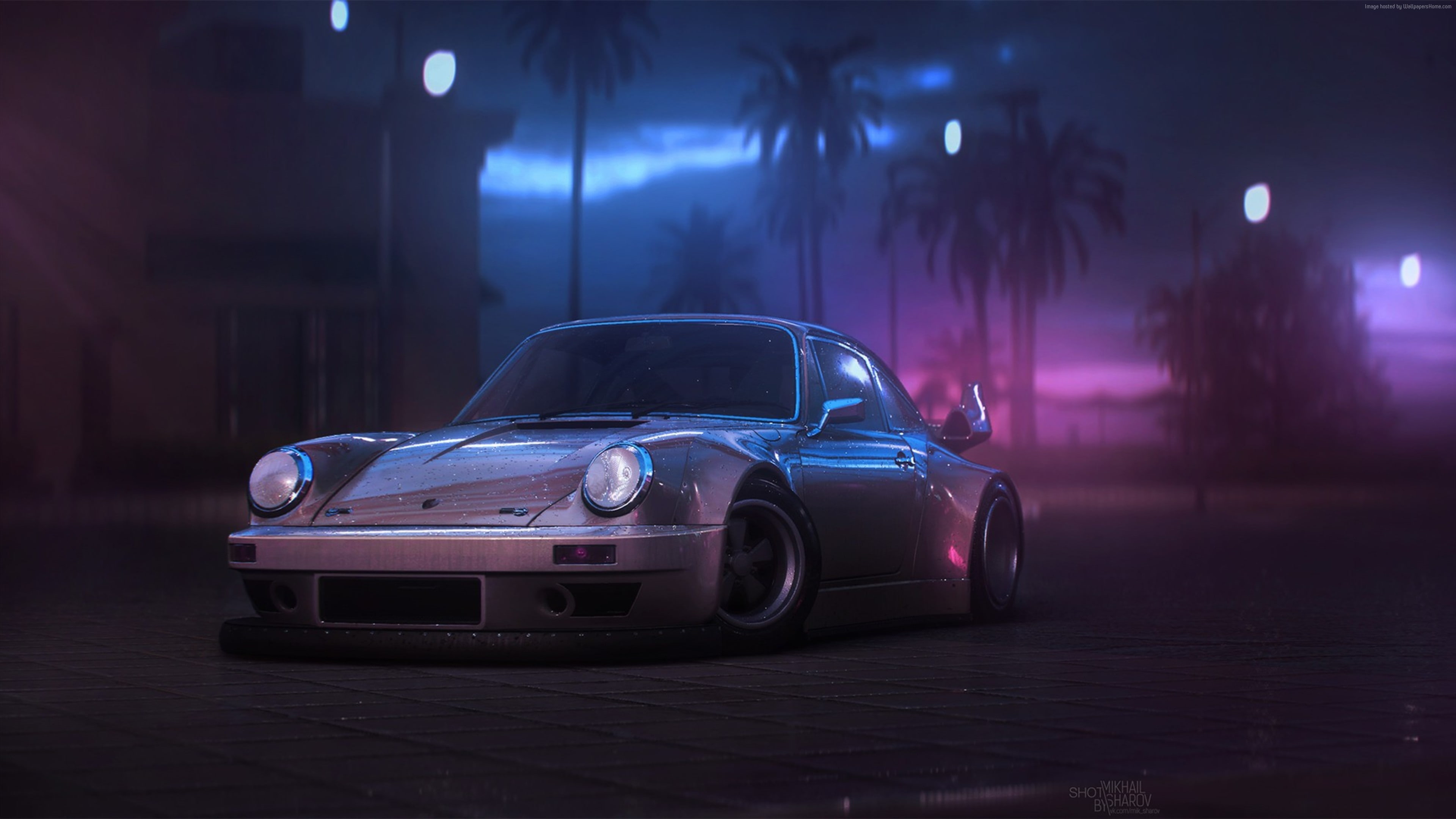 Artwork, 4K, Porsche 911