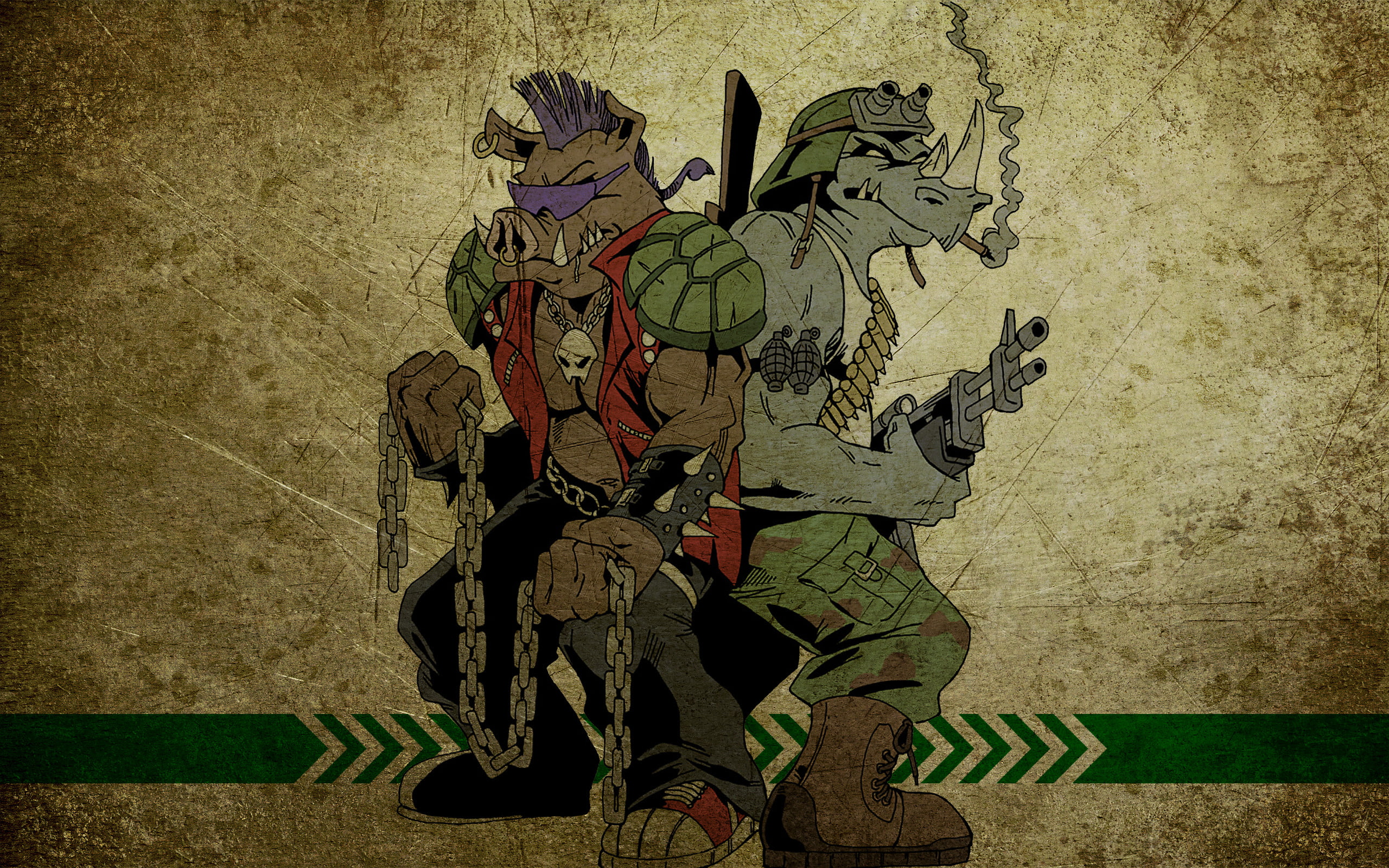 Teenage mutant ninja turtles, Bebop, Rocksteady