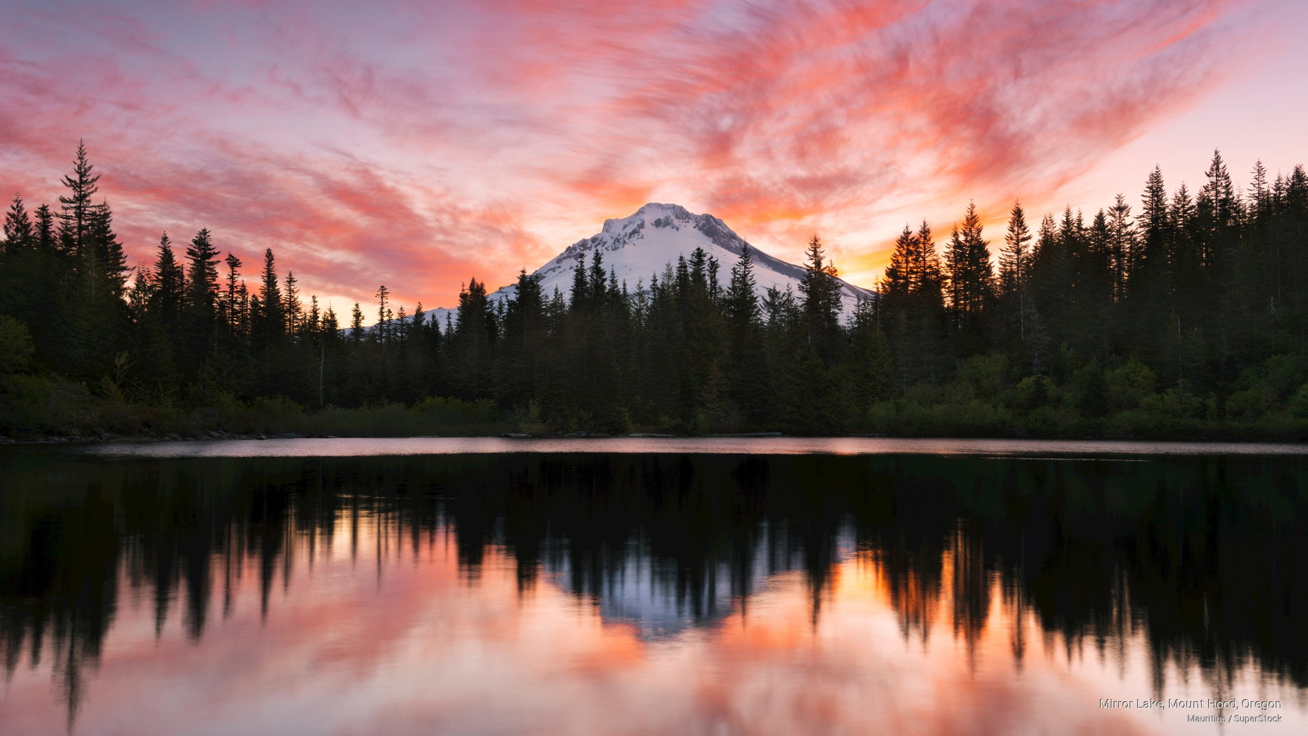 Mirror Lake, Mount Hood, Oregon, Mountains