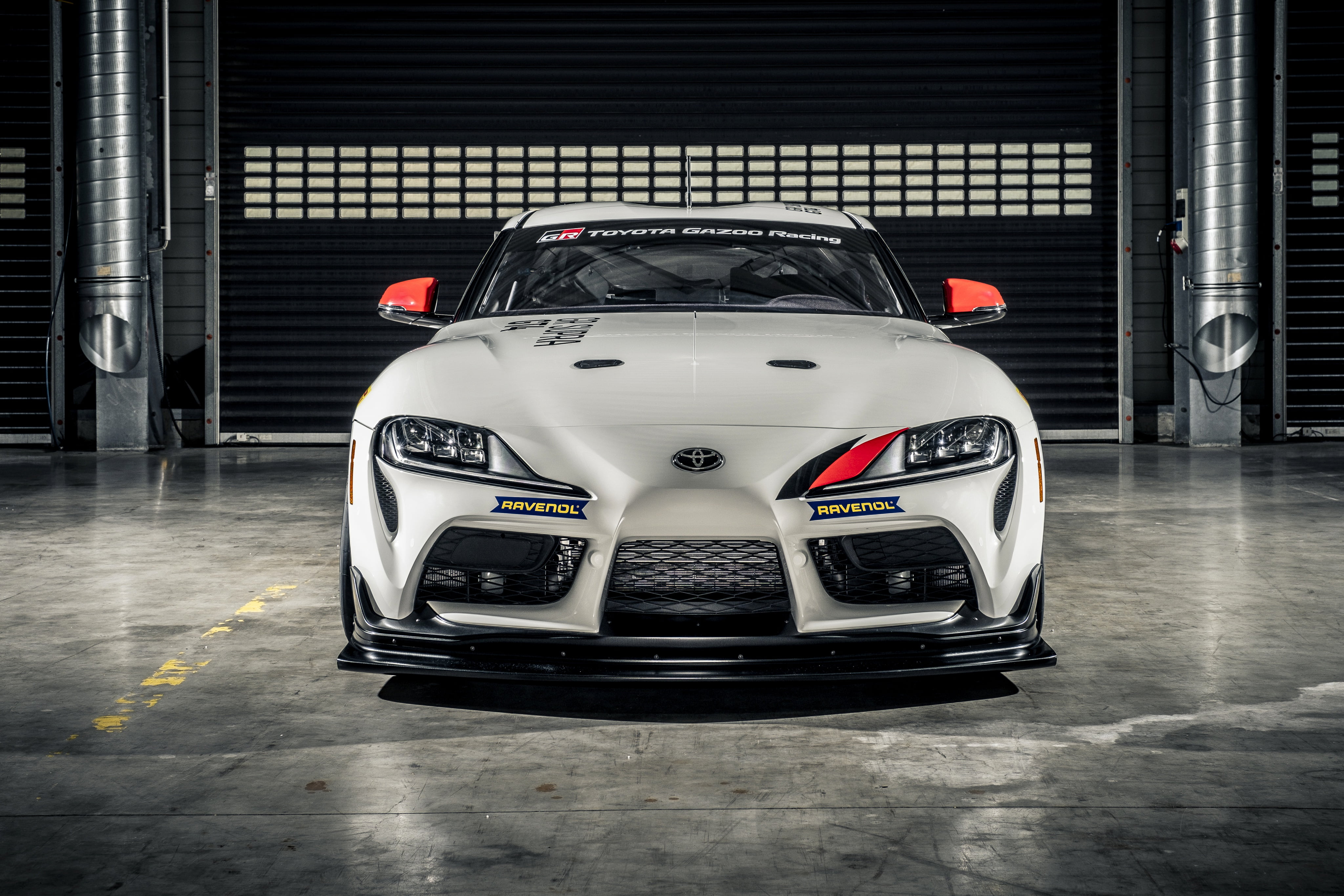 coupe, Toyota, front view, Supra, 2020, diffuser, Gazoo Racing