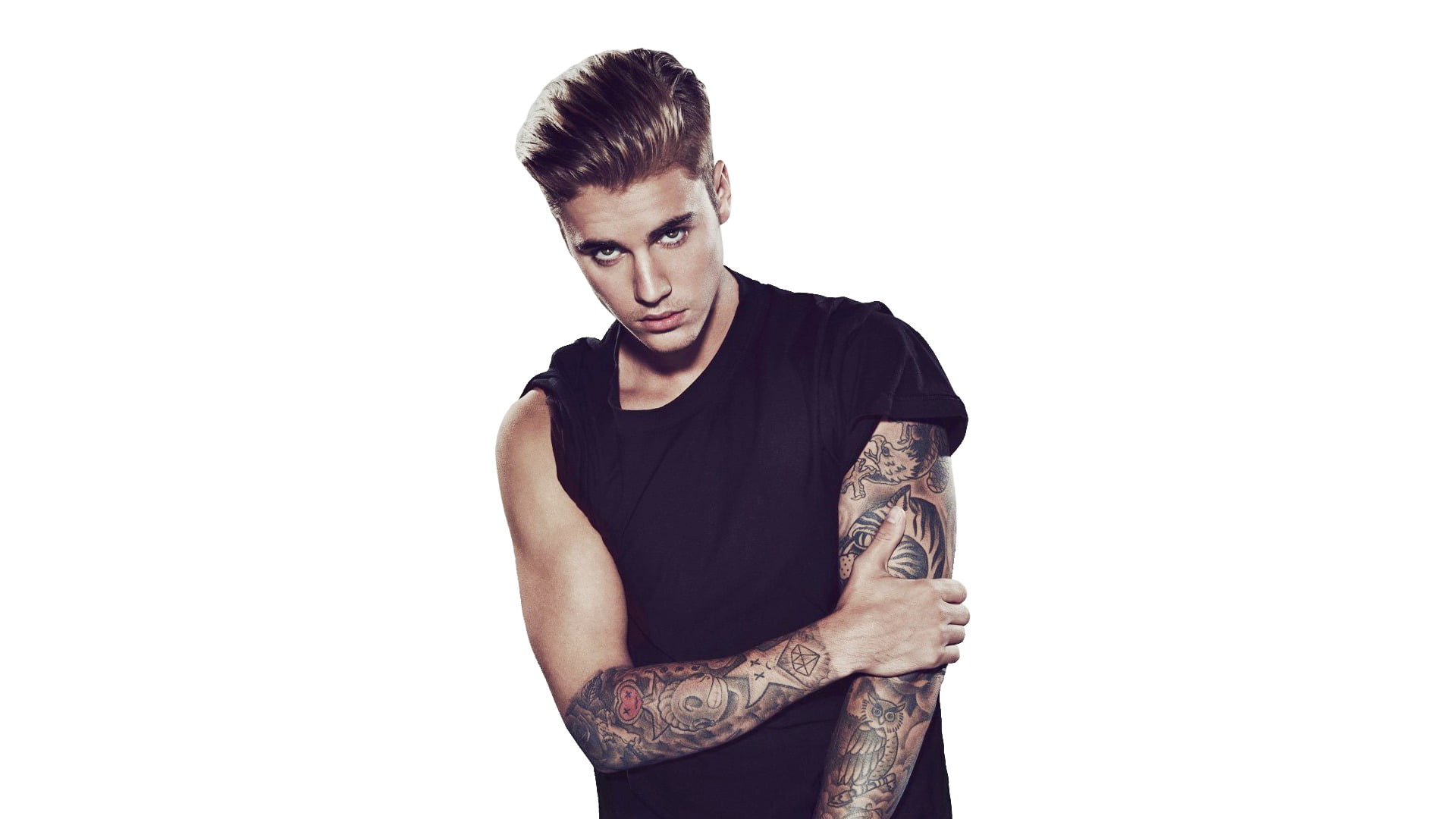Justin Bieber, model, male models, Aero (artist), tattoo, men