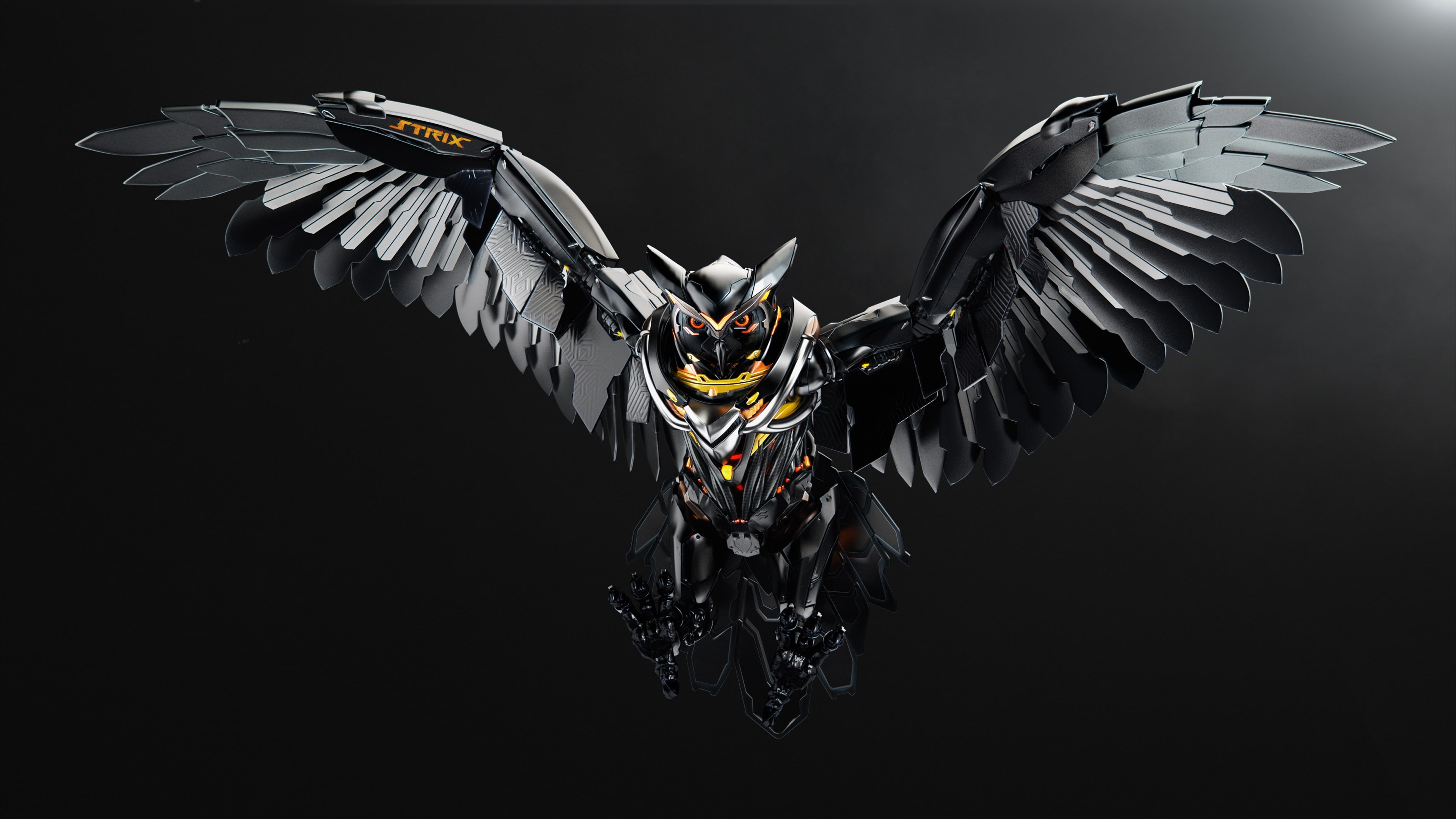 Free download | HD wallpaper: ASUS, owl, PC gaming, technology, simple