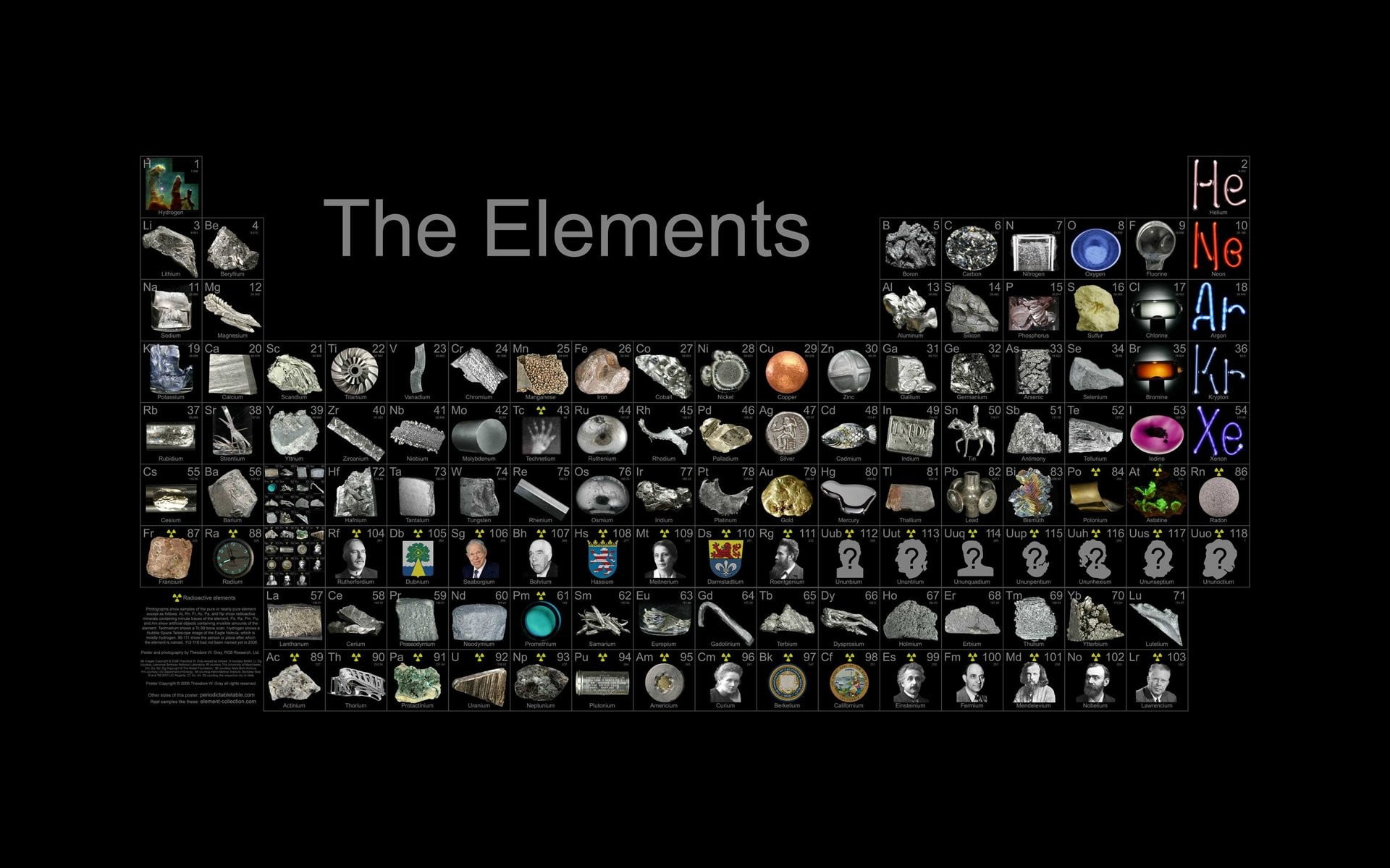 table of elements wallpaper, periodic table, science, black background
