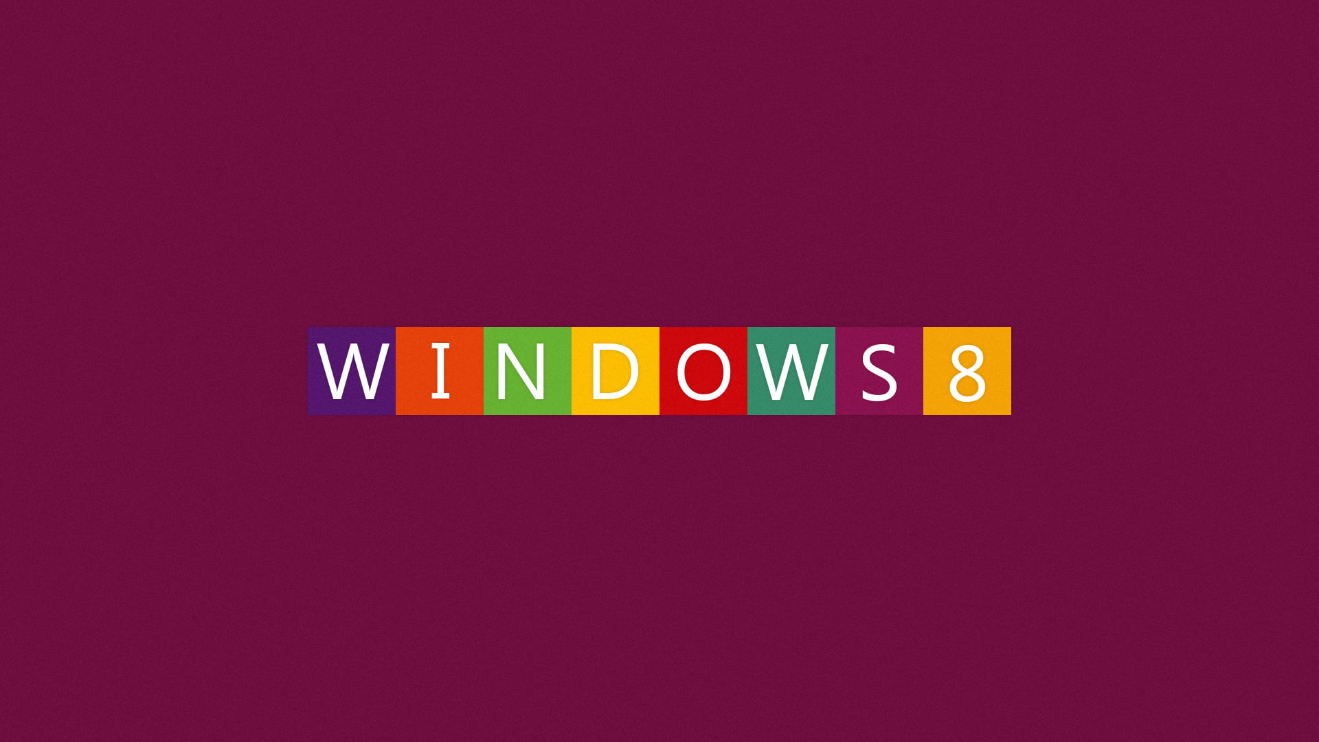 maroon background with Windows 8 text overlay, operating system