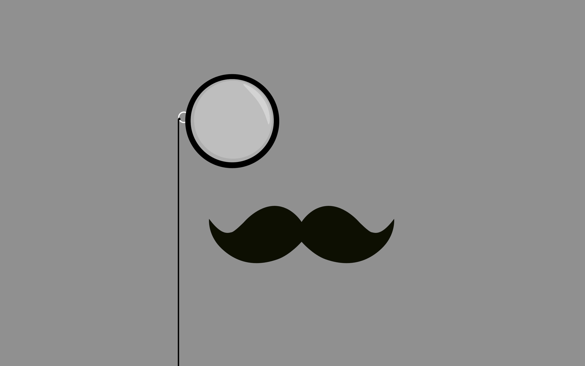 Minimalistic Mustache Monocle