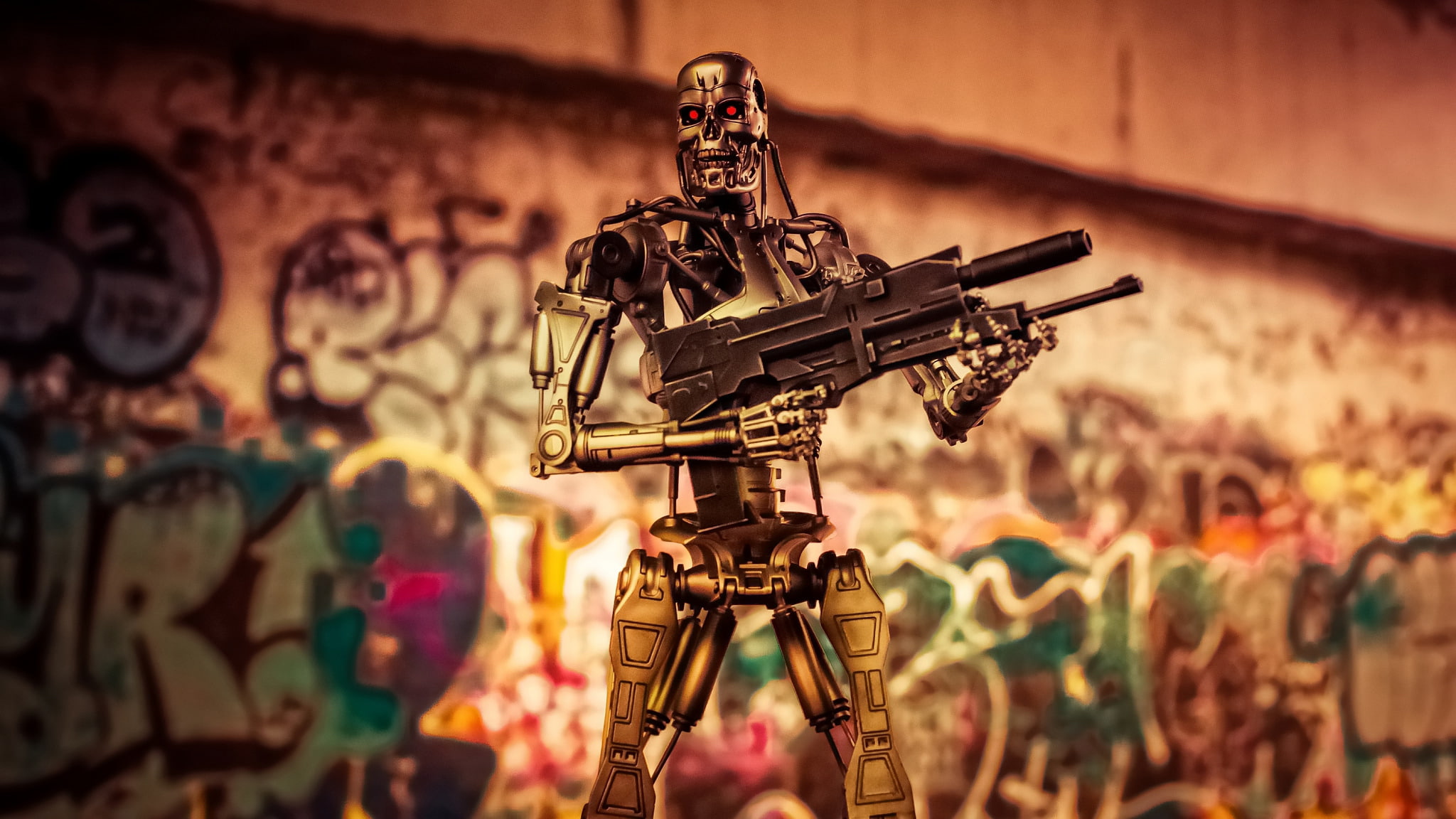 background, toy, robot, figurine, Terminator, T-800