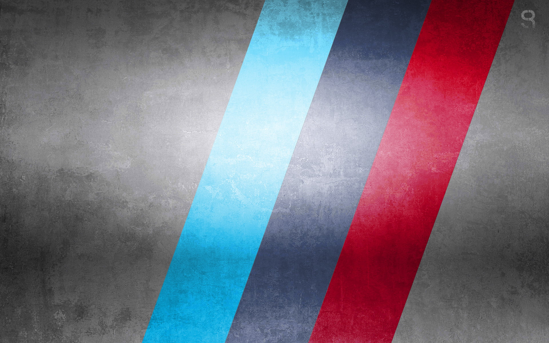 gray, blue, and red line illustratoin, BMW, Sport, M Power, flag