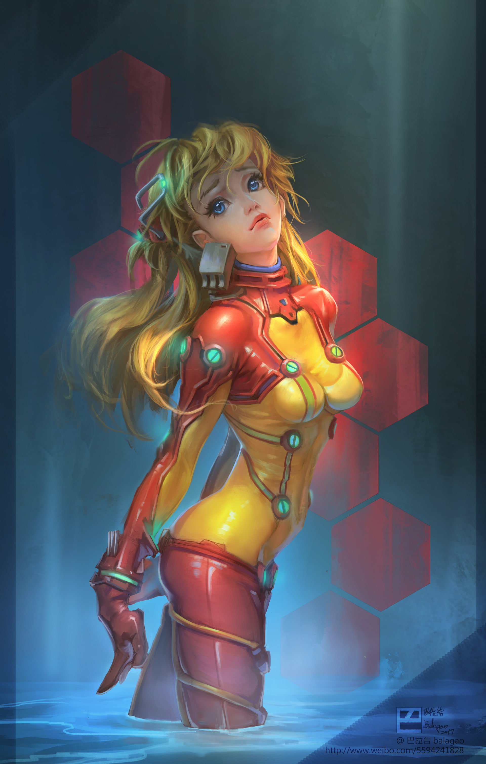 Free Download Hd Wallpaper Anime Girls Fantasy Art Asuka Langley