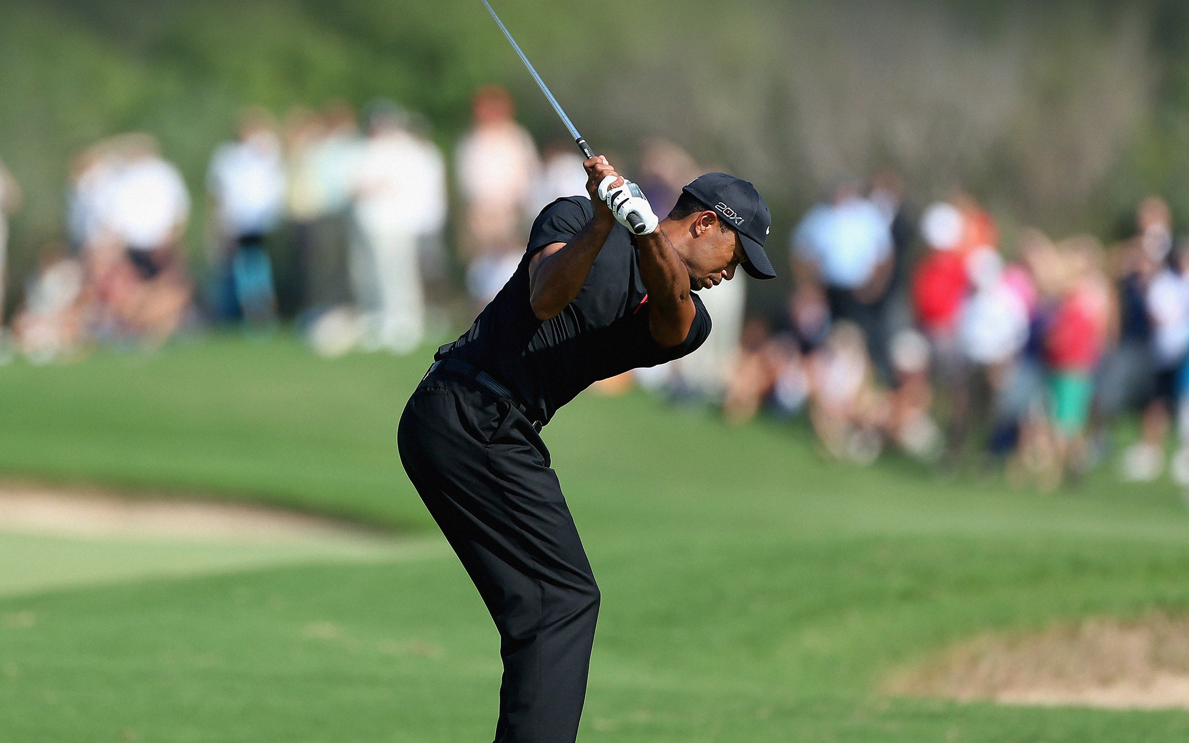 tiger, woods, golf, sports, focus on foreground, one person
