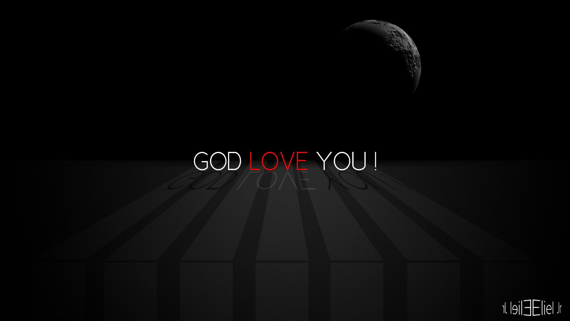God Love You text, typography, communication, night, no people
