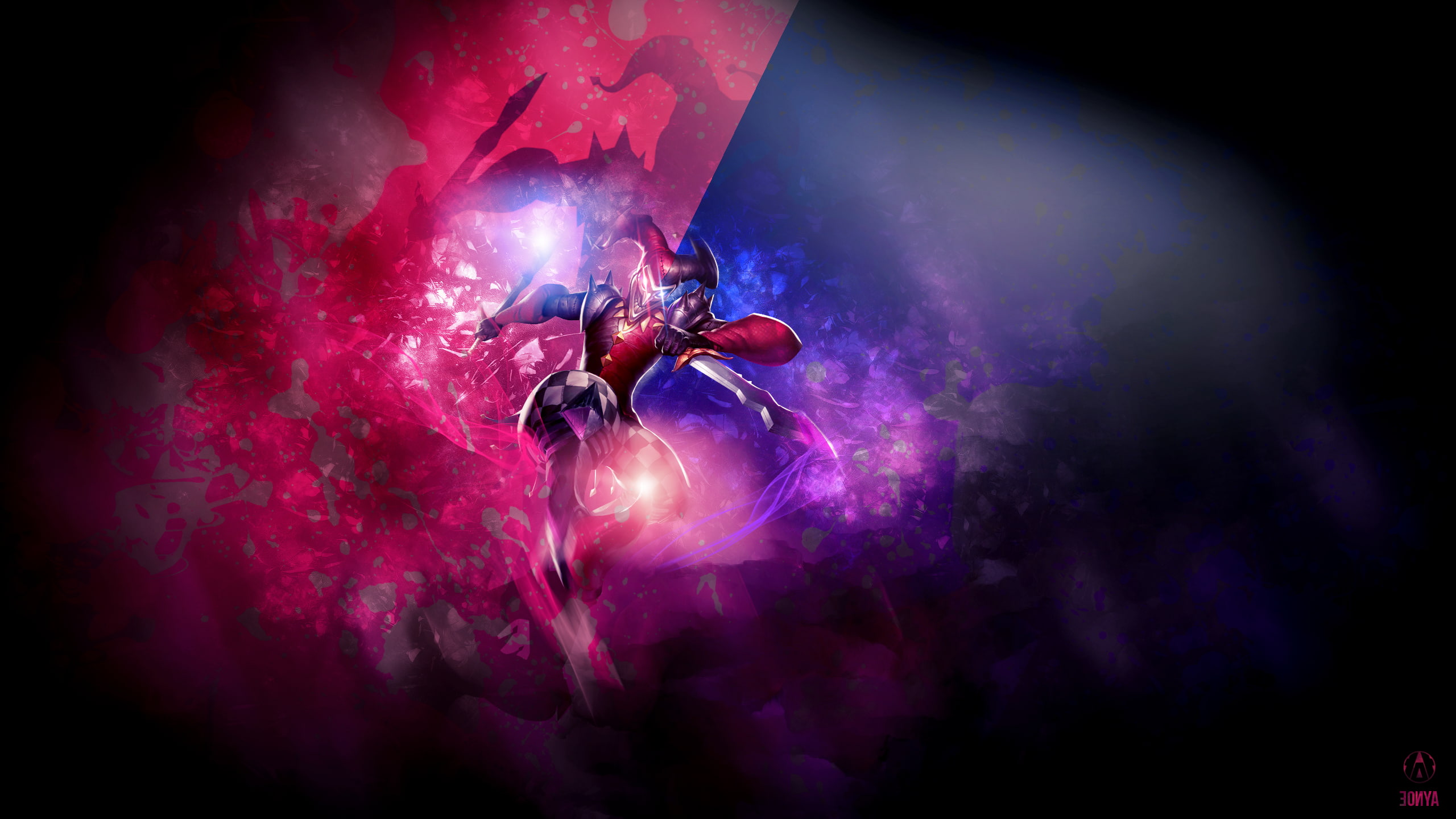League Of Legends, Shaco, night, smoke - physical structure