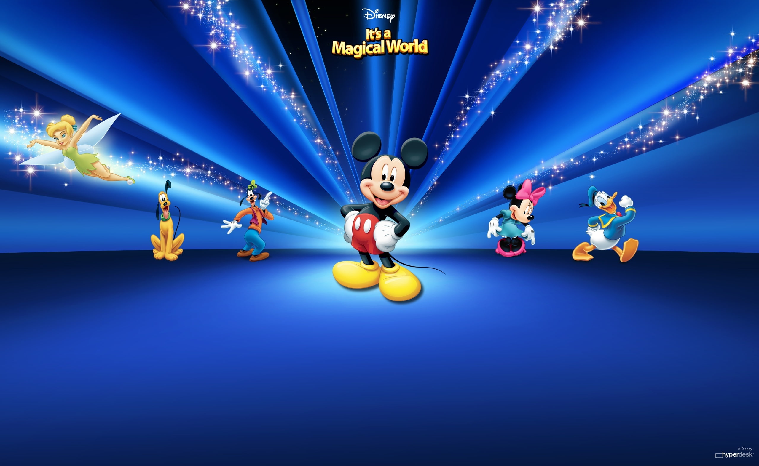 Disney Characters Dark Blue, Mickey mouse and friends wallpaper