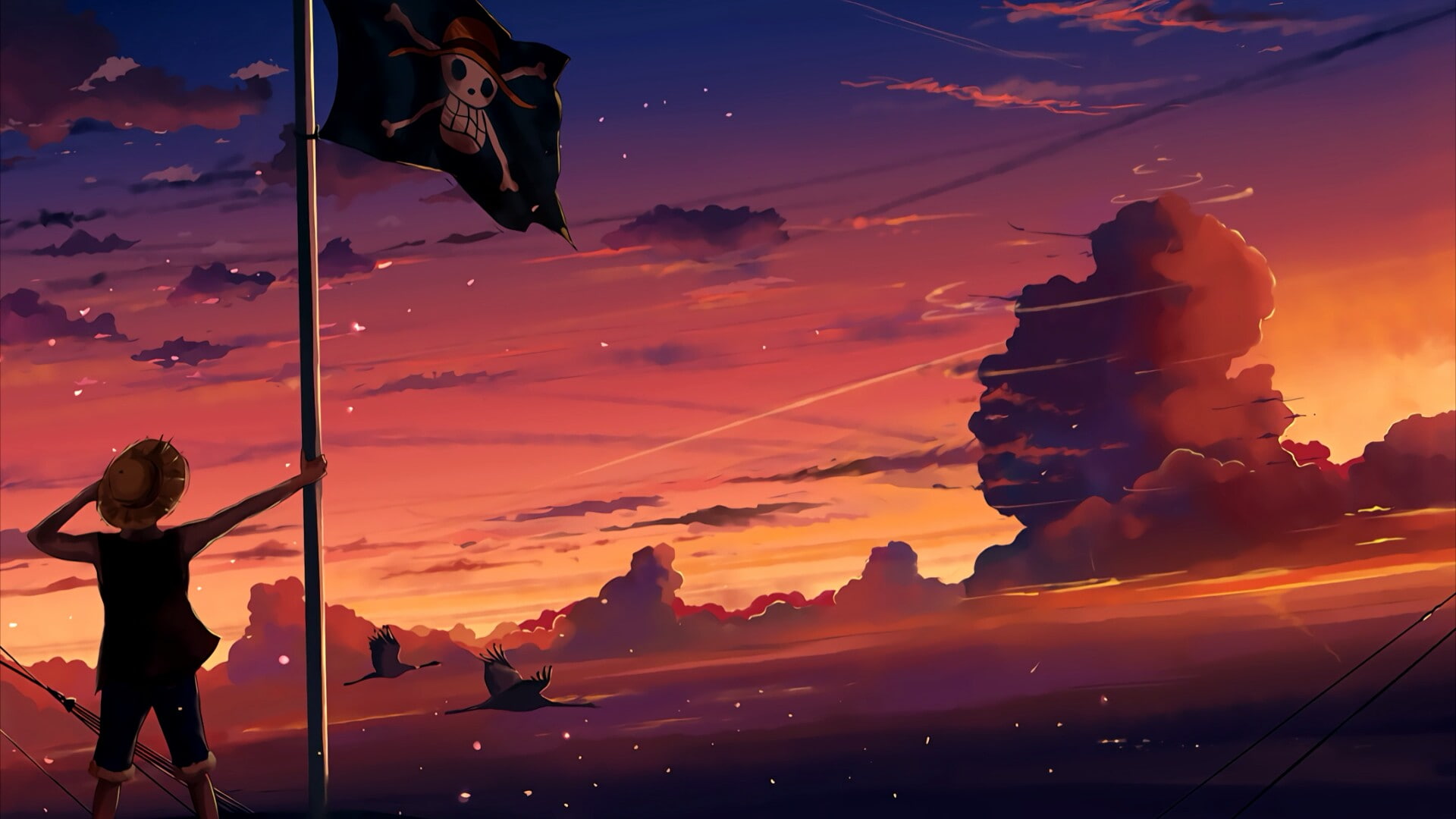 Free download | HD wallpaper: sky, cloud, one piece, sunset, atmosphere