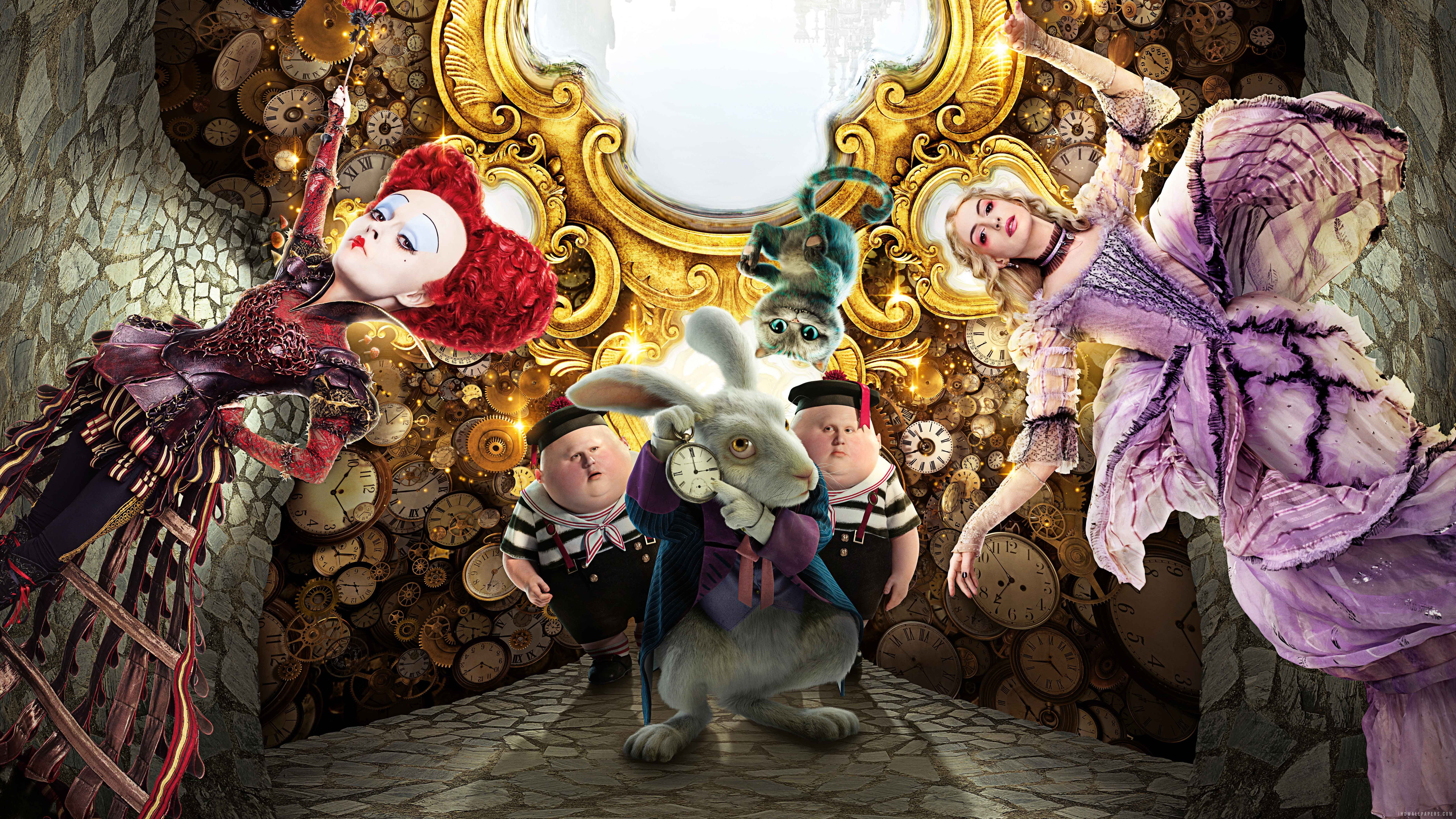 Alice in Wonderland digital wallpaper, Alice Through the Looking Glass