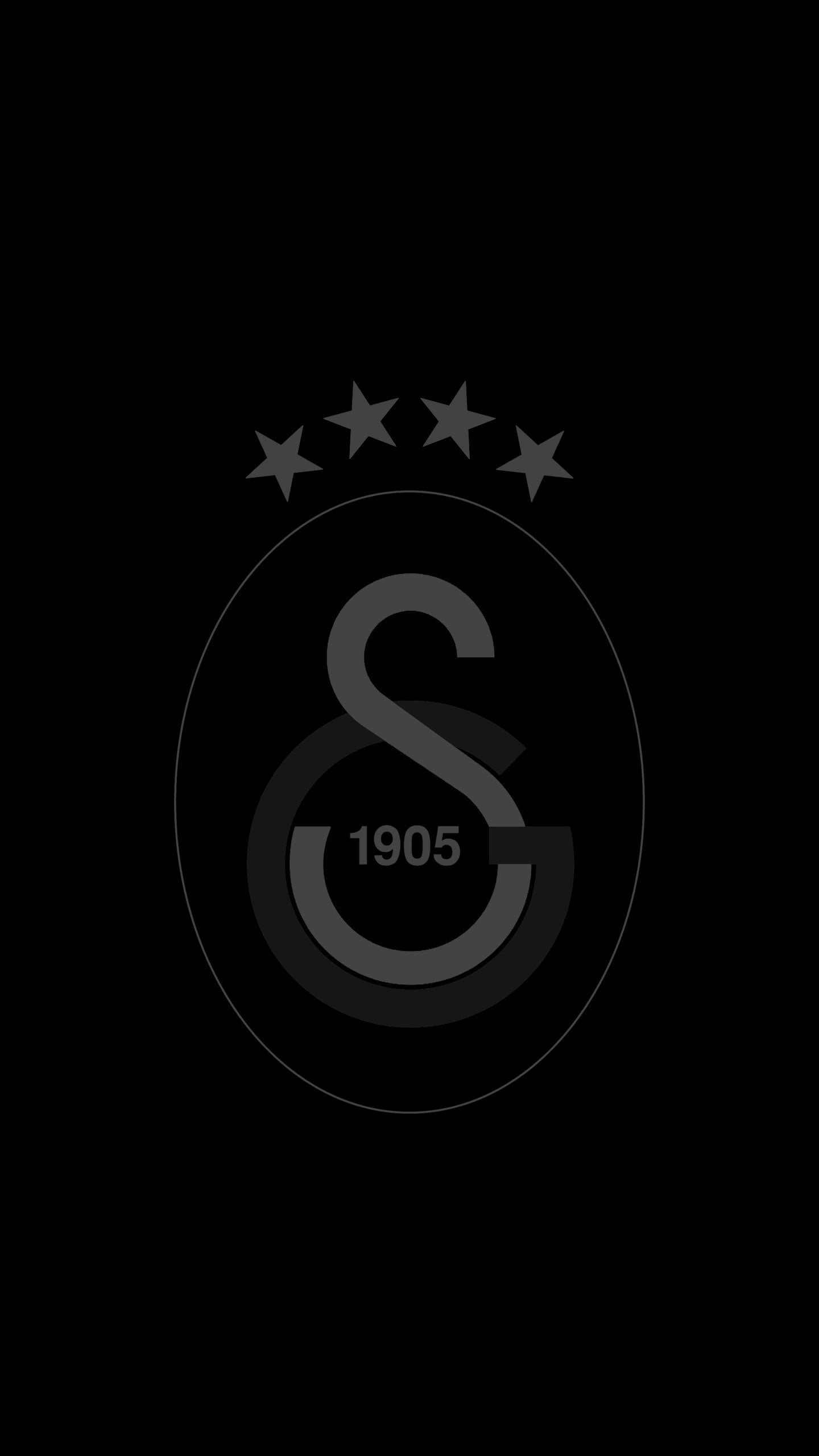 Galatasaray logo, Galatasaray S.K., soccer, black background
