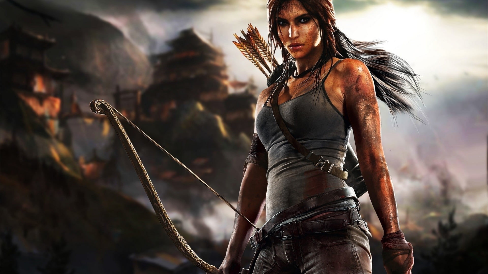 Tomb Raider game wallpaper, video games, Lara Croft, one person