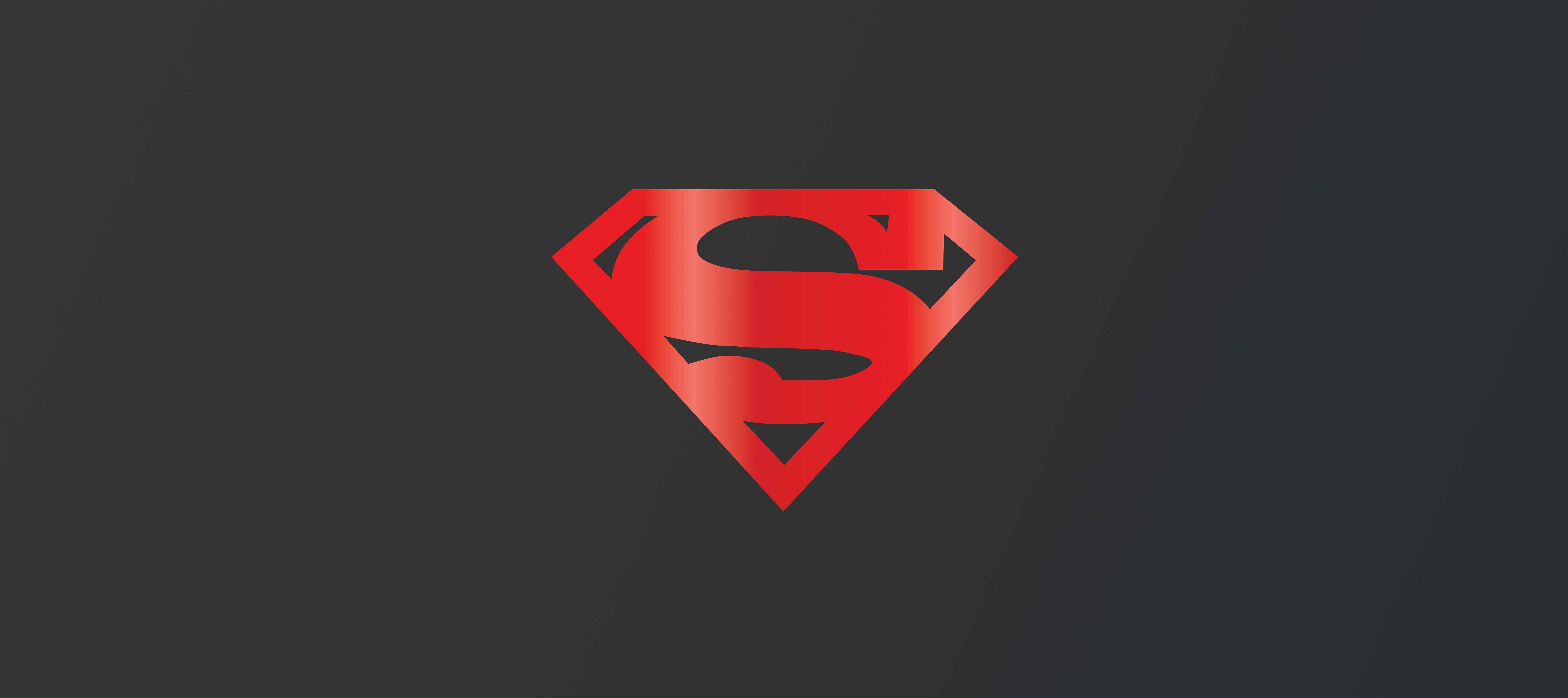 Superman, Logo, Dark background, 4K, 8K
