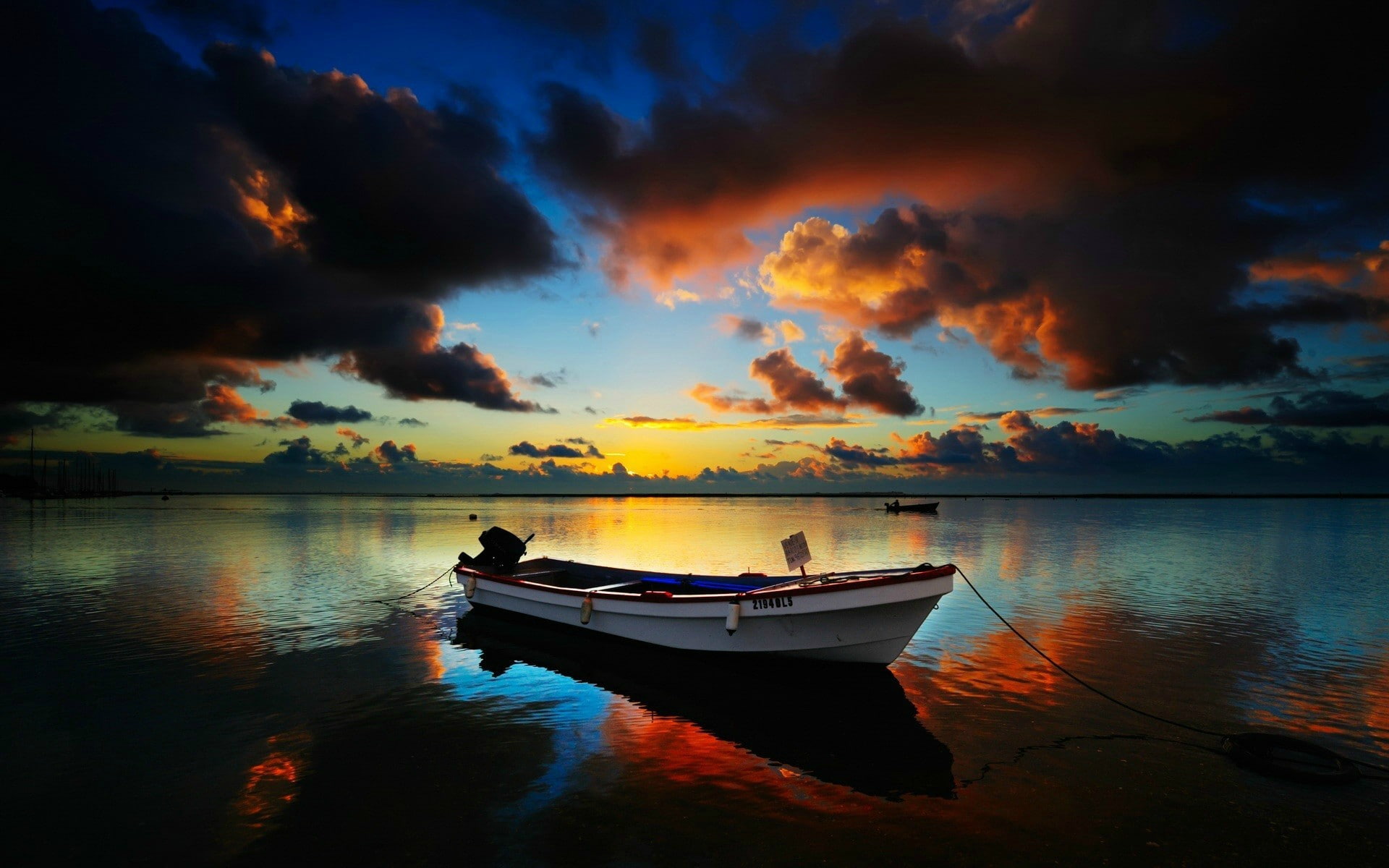 photography, nature, sea, water, boat, reflection