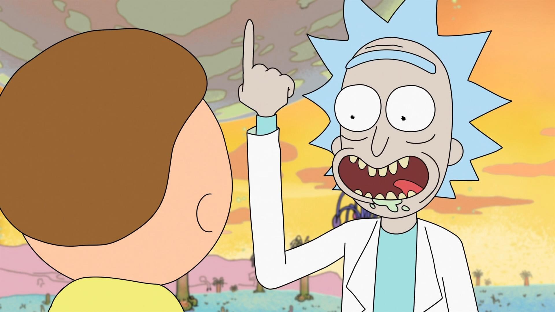 rick and morty, child, men, smiling, childhood, cartoon, happiness