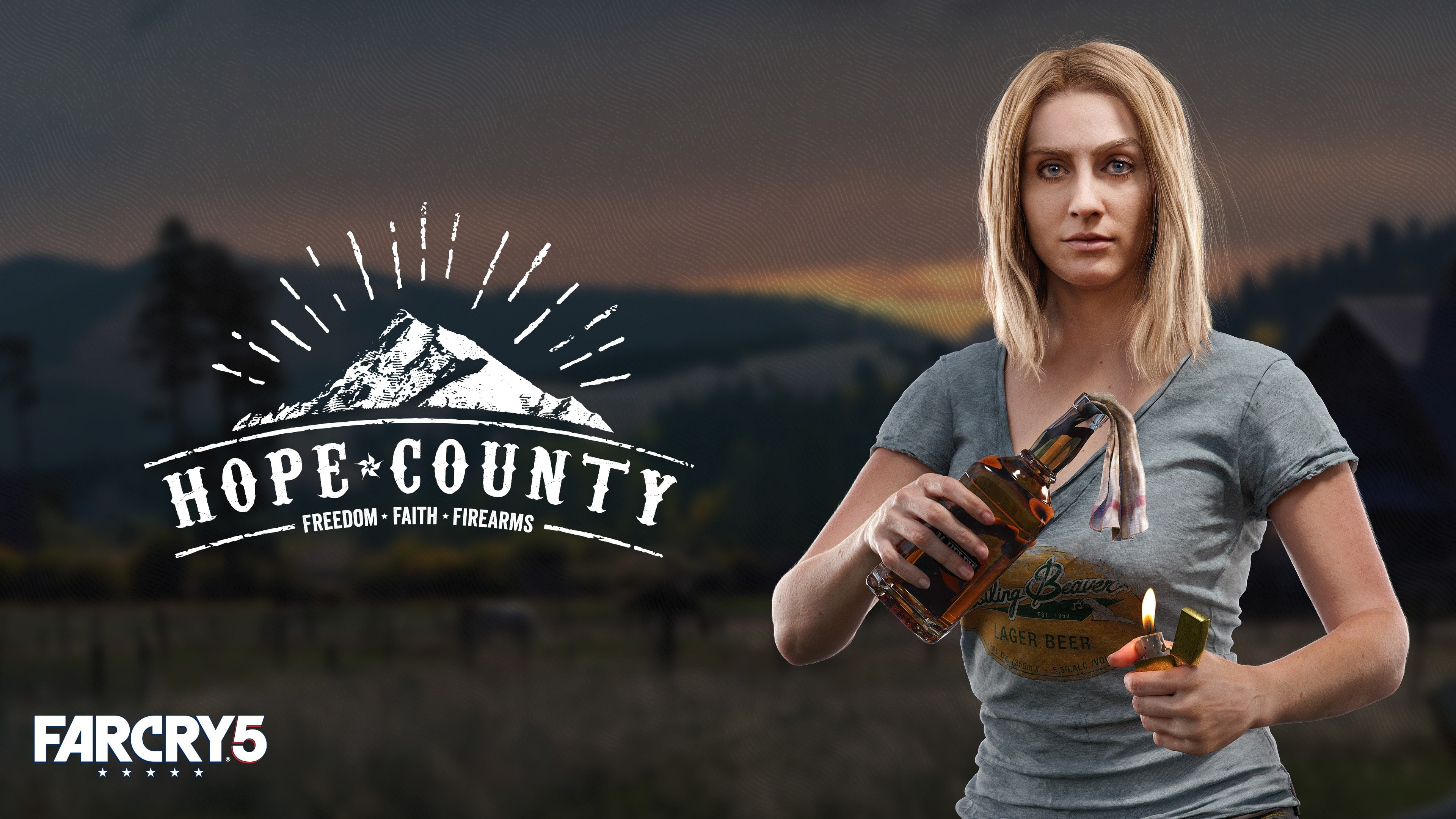 Far Cry 5, Hope County, poster, Think Divine, 4K
