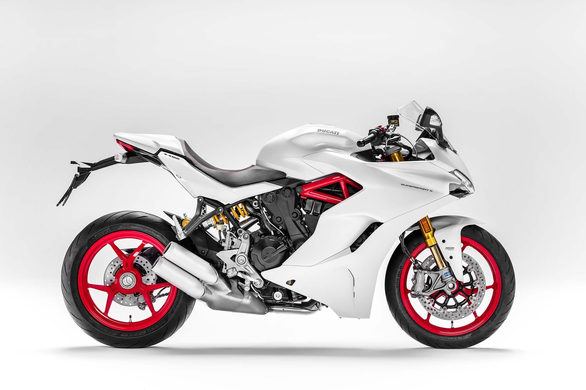 2017, Ducati SuperSport S, mode of transportation, white background