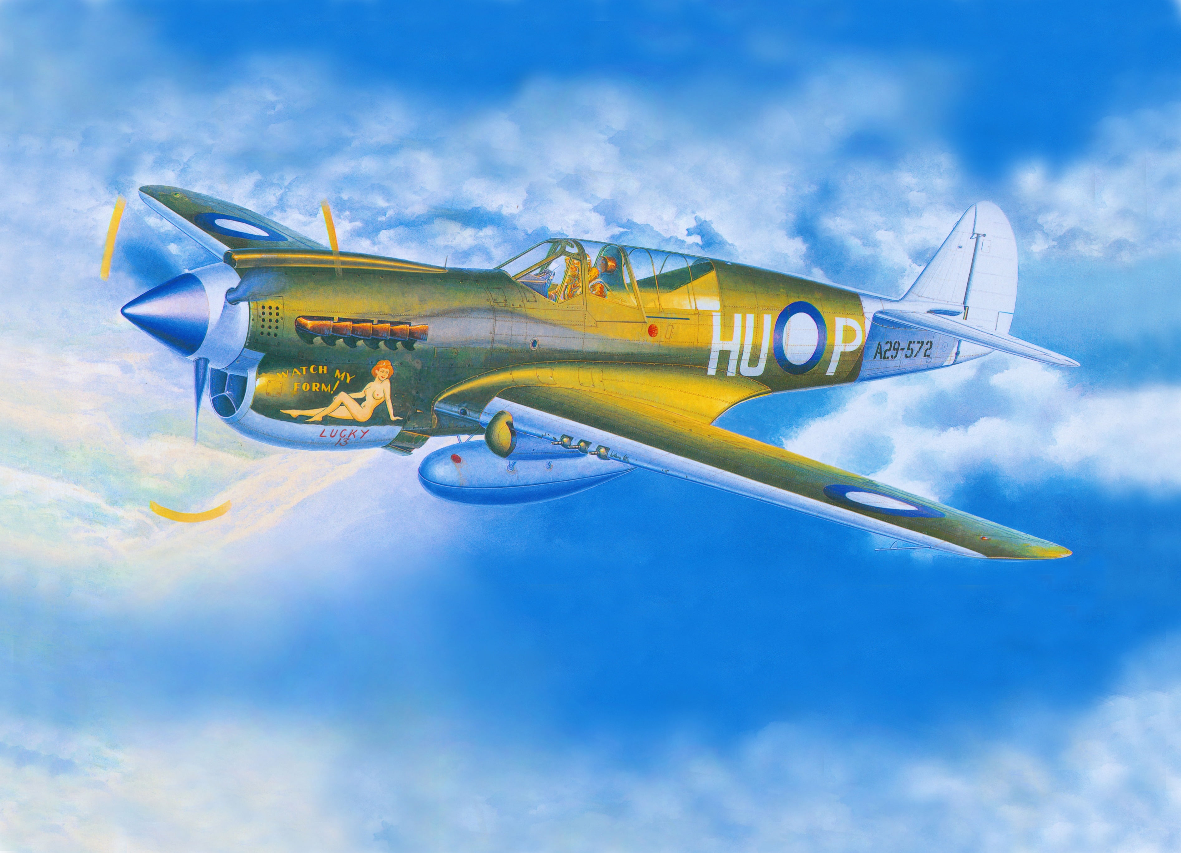 World War II, military, aircraft, airplane, Curtiss P-40 Warhawk