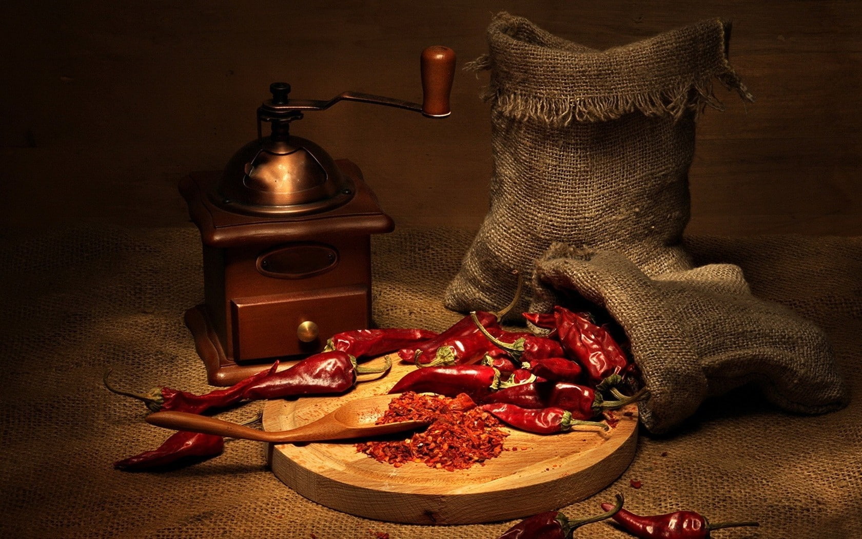 Pepper, Red, Coffee grinder, Sharp, Chile, Bags, food and drink