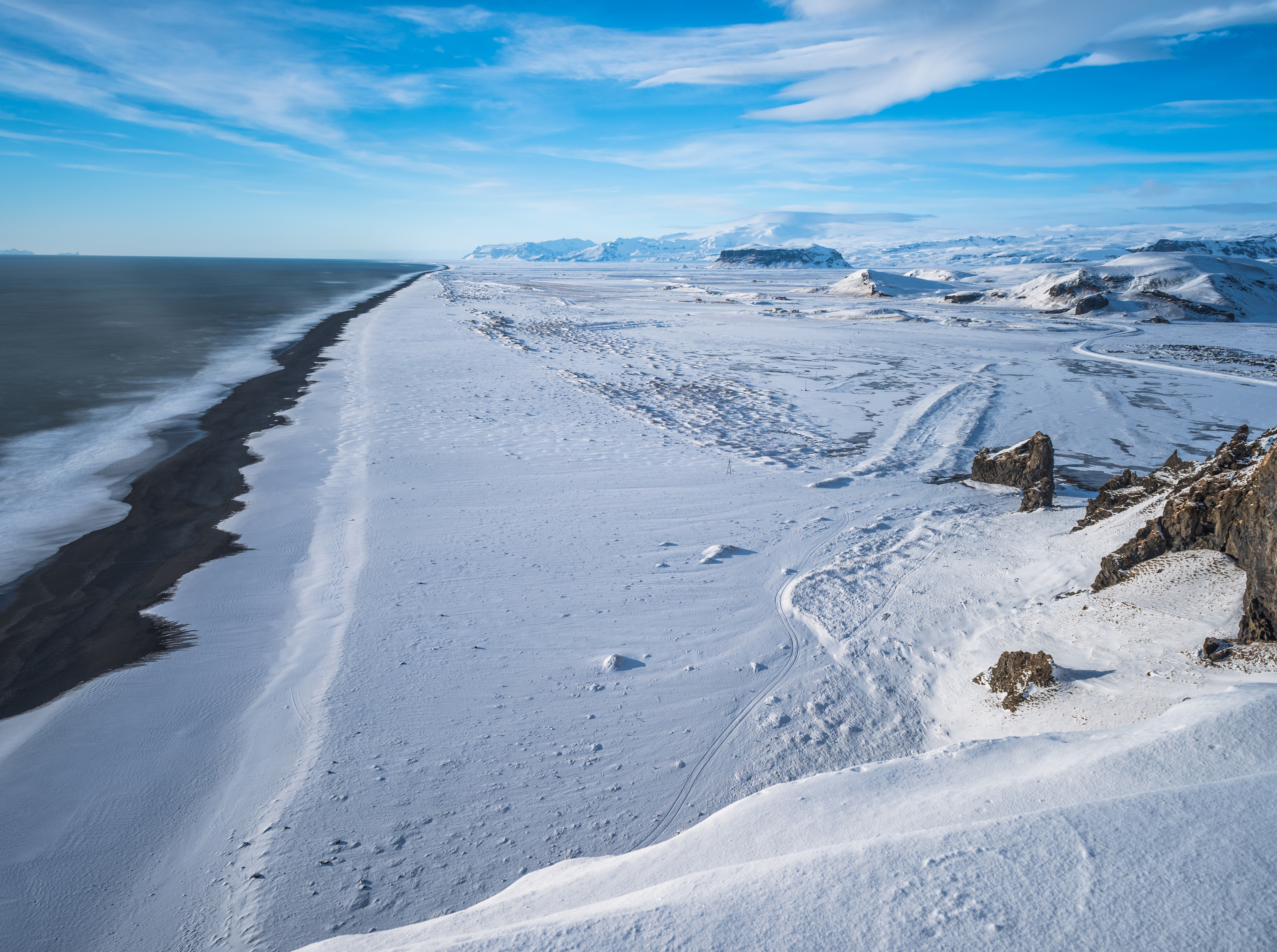Black Sand Beach, Vik, Iceland, Winter, Europe, Travel, Nature
