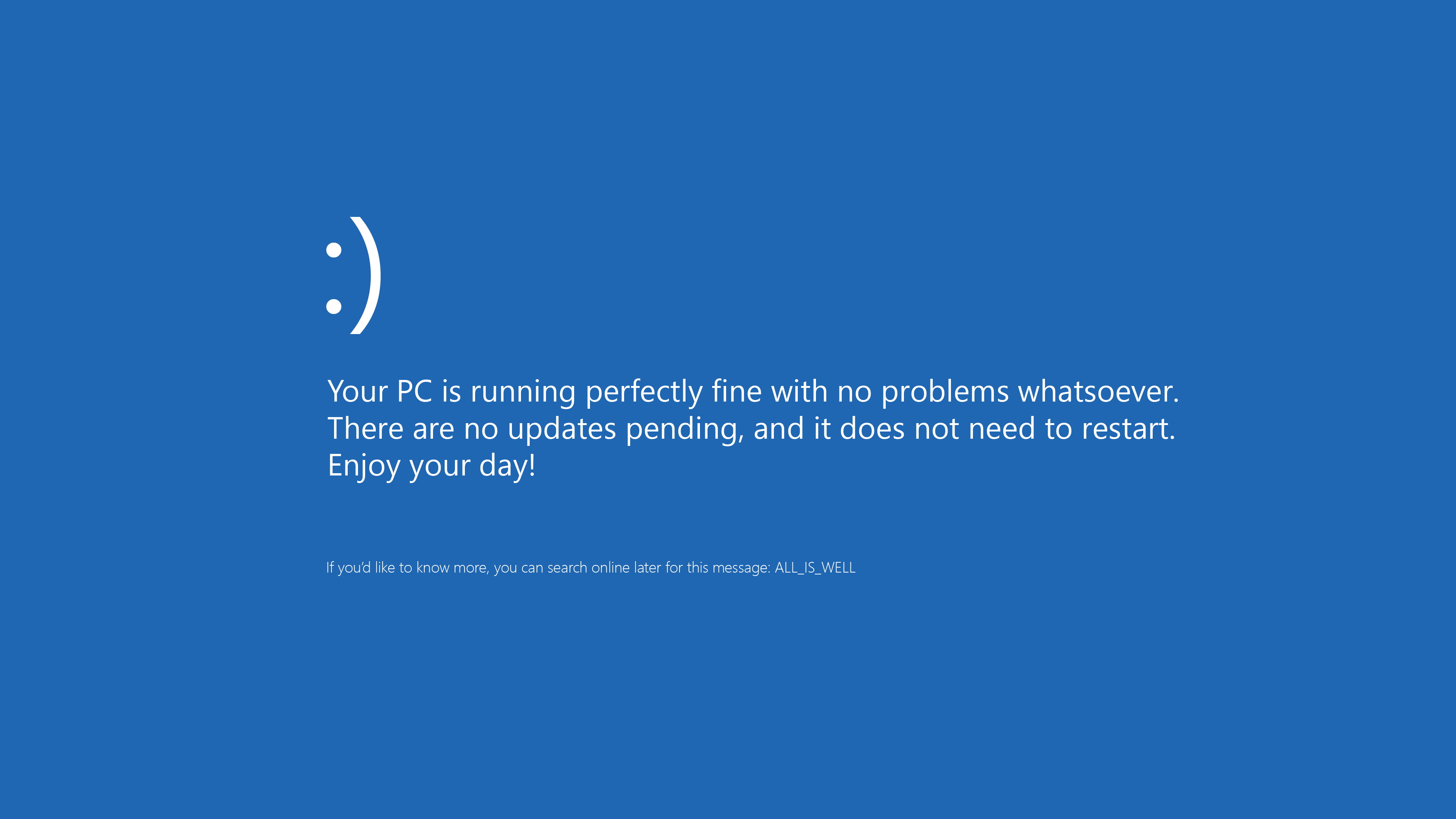 Windows 10, Blue Screen of Death, happy, warning signs, Microsoft