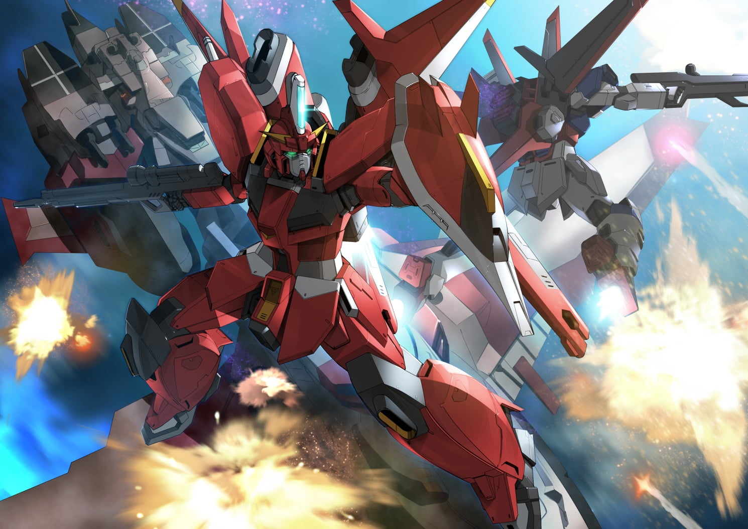 Saviour Gundam, Mobile Suit Gundam SEED Destiny, anime, mechs