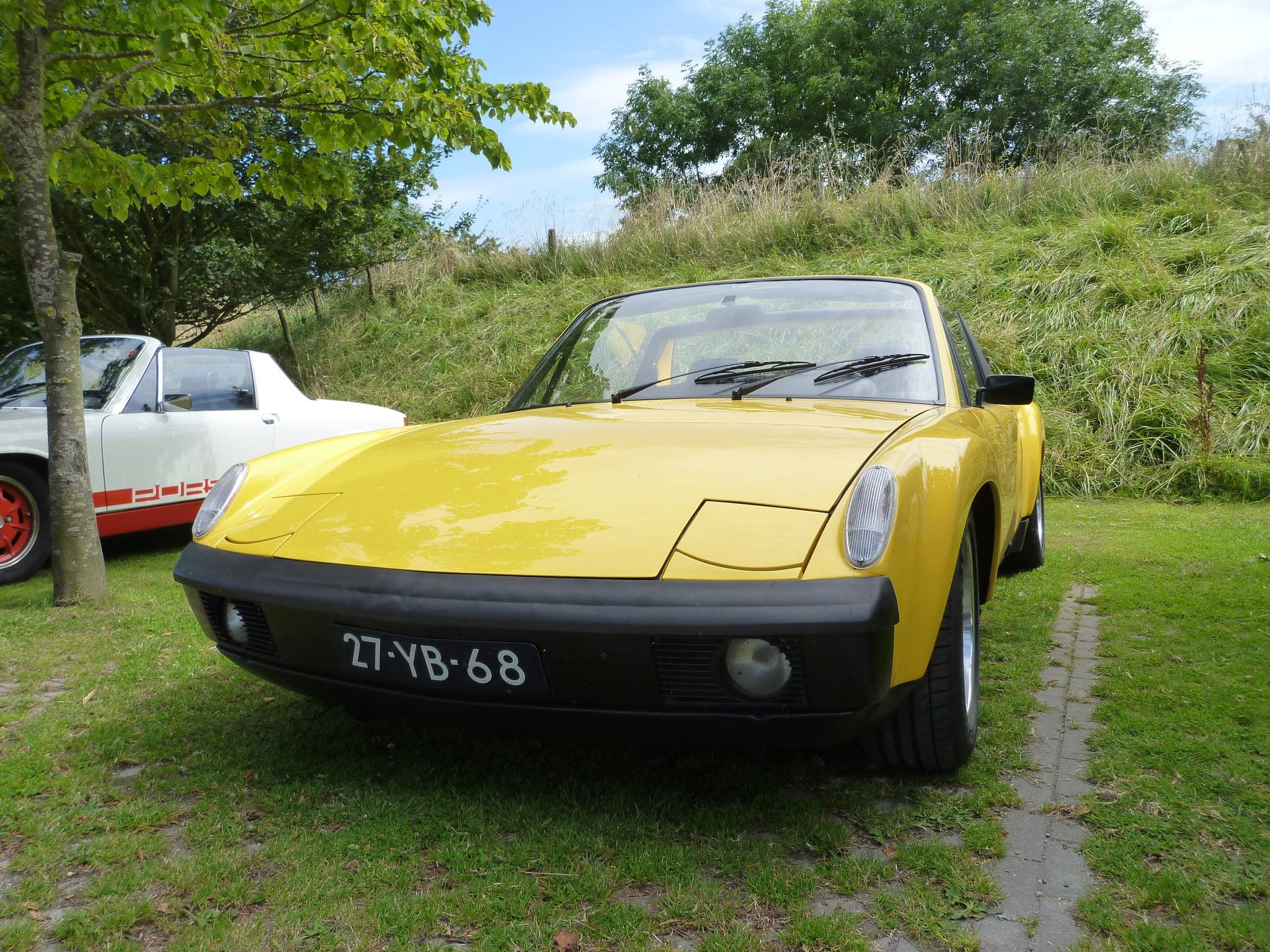 914, 916, cars, classic, coupe, germany, jaune, porsche