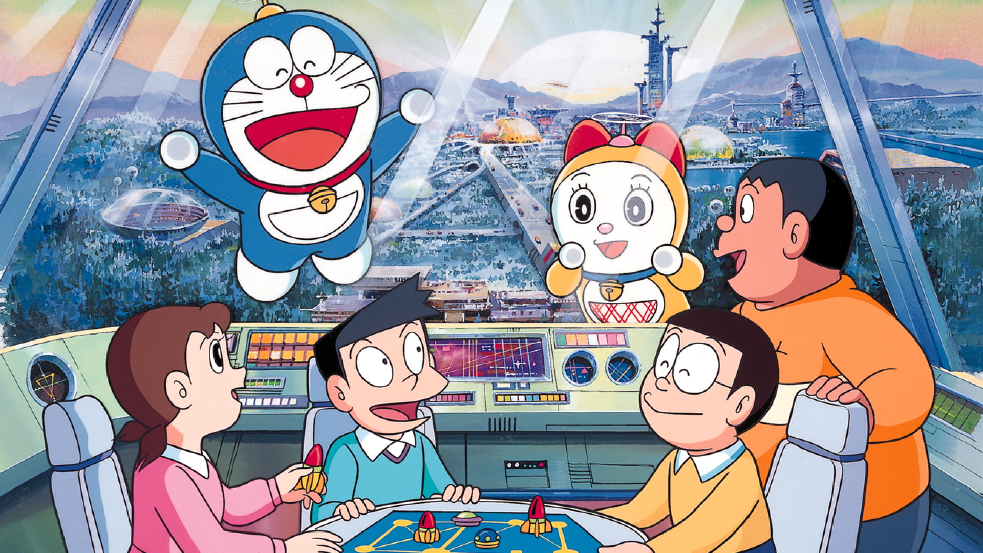 Doraemon, Nobita, Sunio, Shizuka Minamoto, Nobita Nobi, Takeshi Gouda